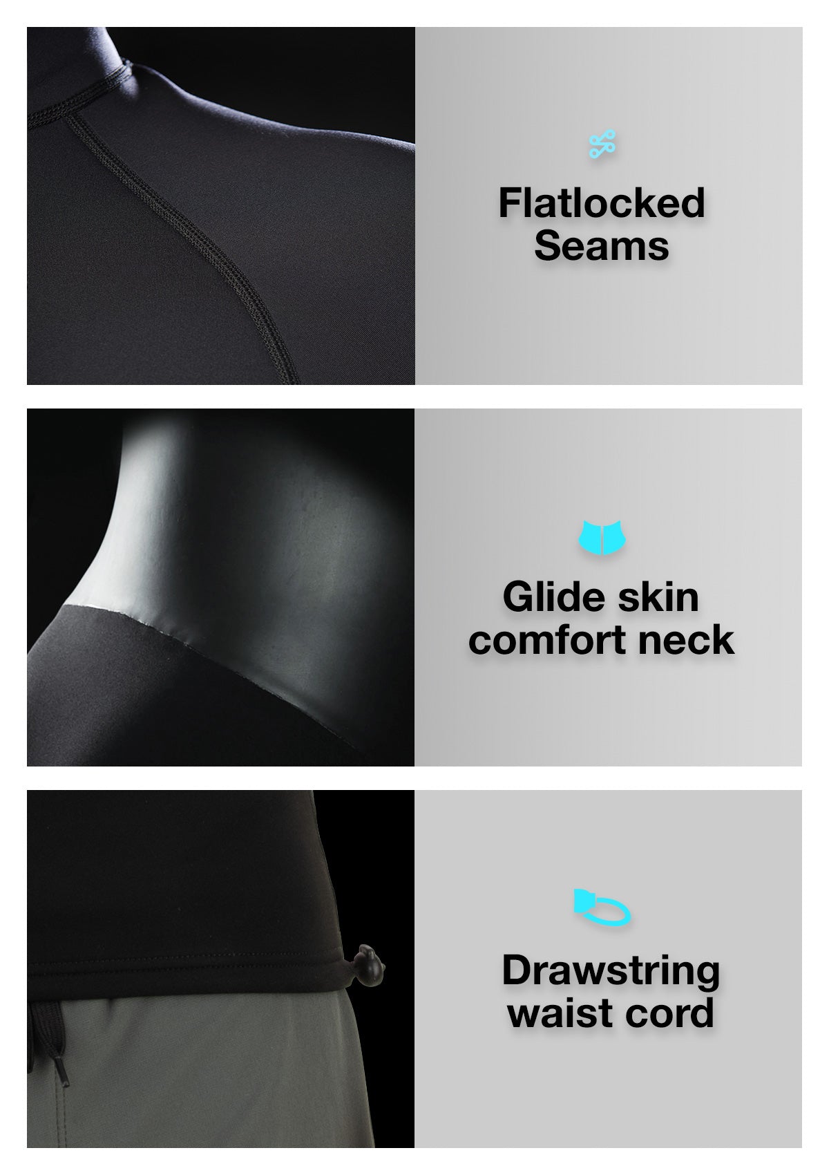 1.5mm Natural Rubber Pullover Wetsuit Jacket Smoke