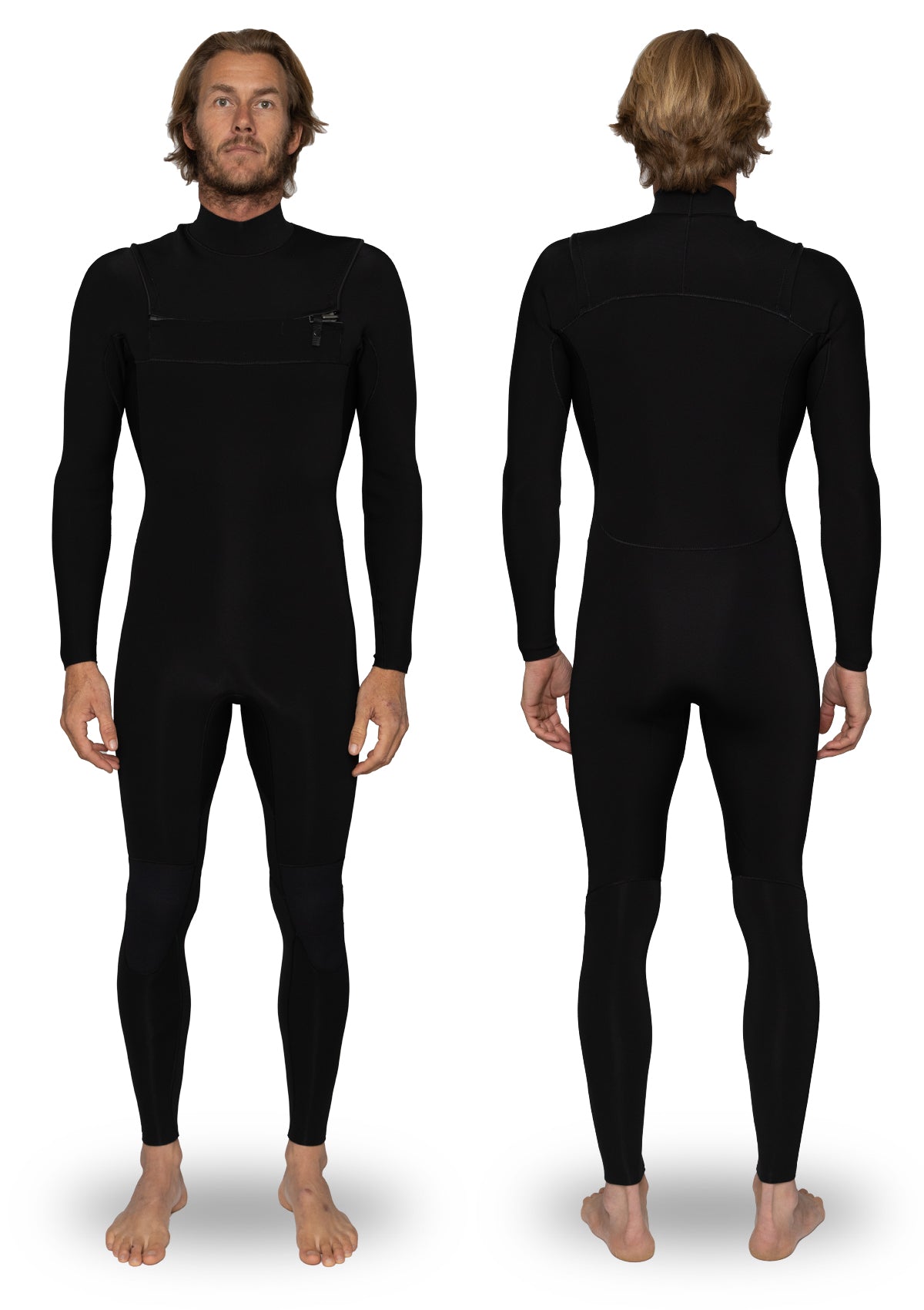 2/2 Natural Rubber Bib Zip Wetsuit