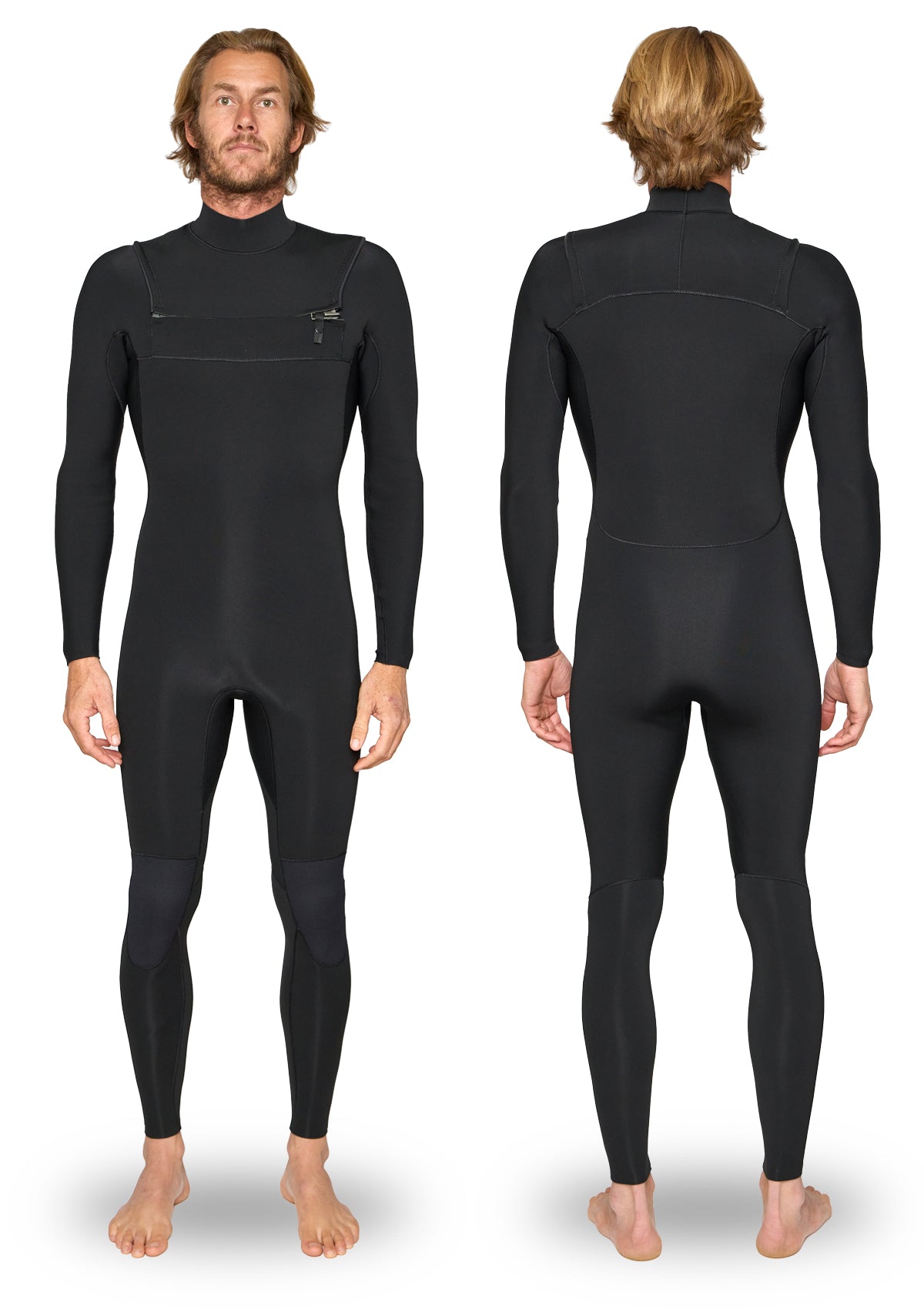 2/2 Natural Rubber Bib Zip Wetsuit