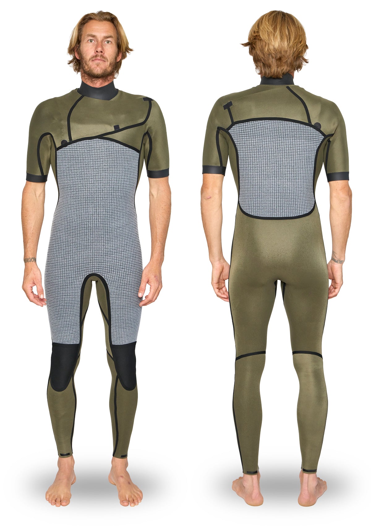 2mm Thermal Chest Zip Short Arm Wetsuit