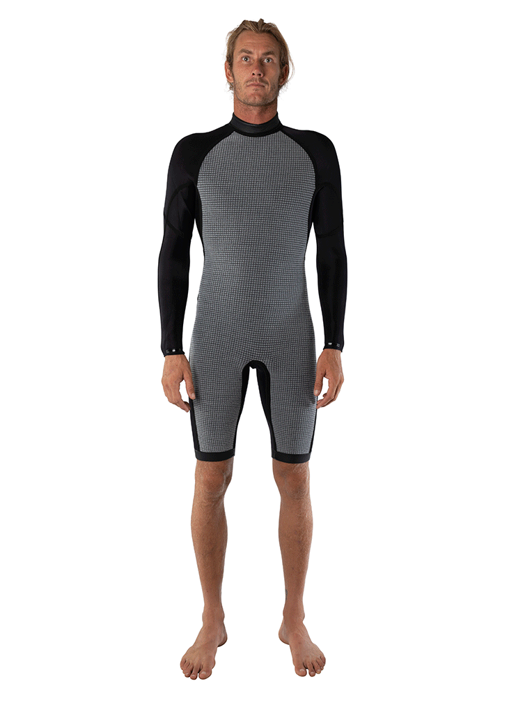 2mm Thermal Back Zip Long Arm Spring Wetsuit
