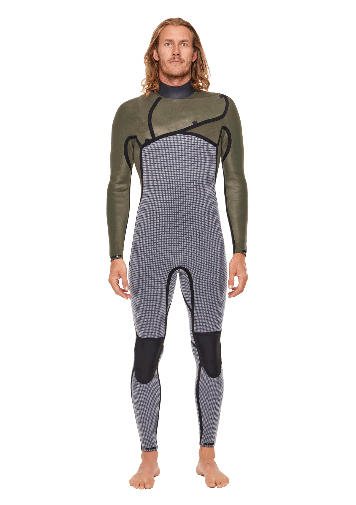 3/2 Liquid Sealed Thermal Chest Zip Wetsuit