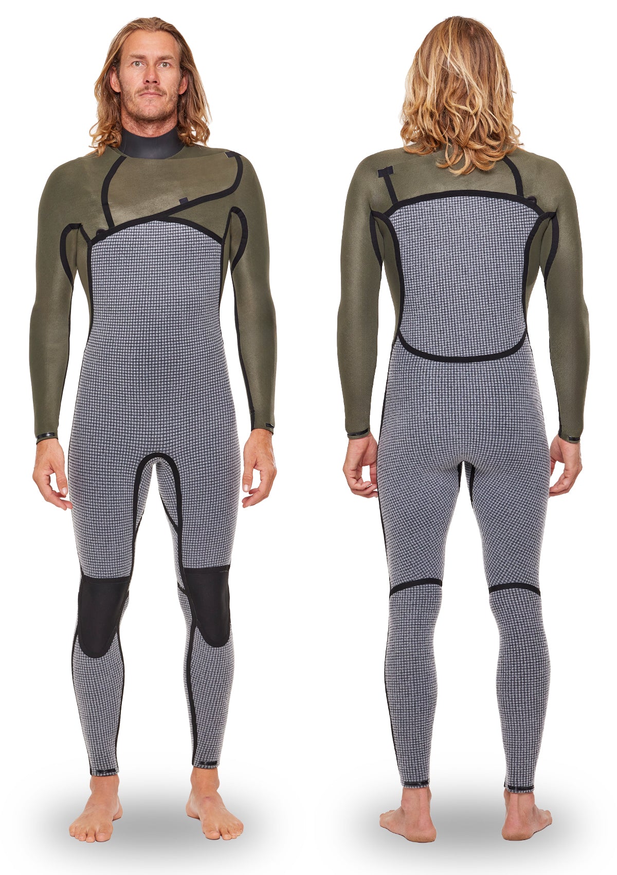 3/2 Liquid Sealed Thermal Chest Zip Wetsuit