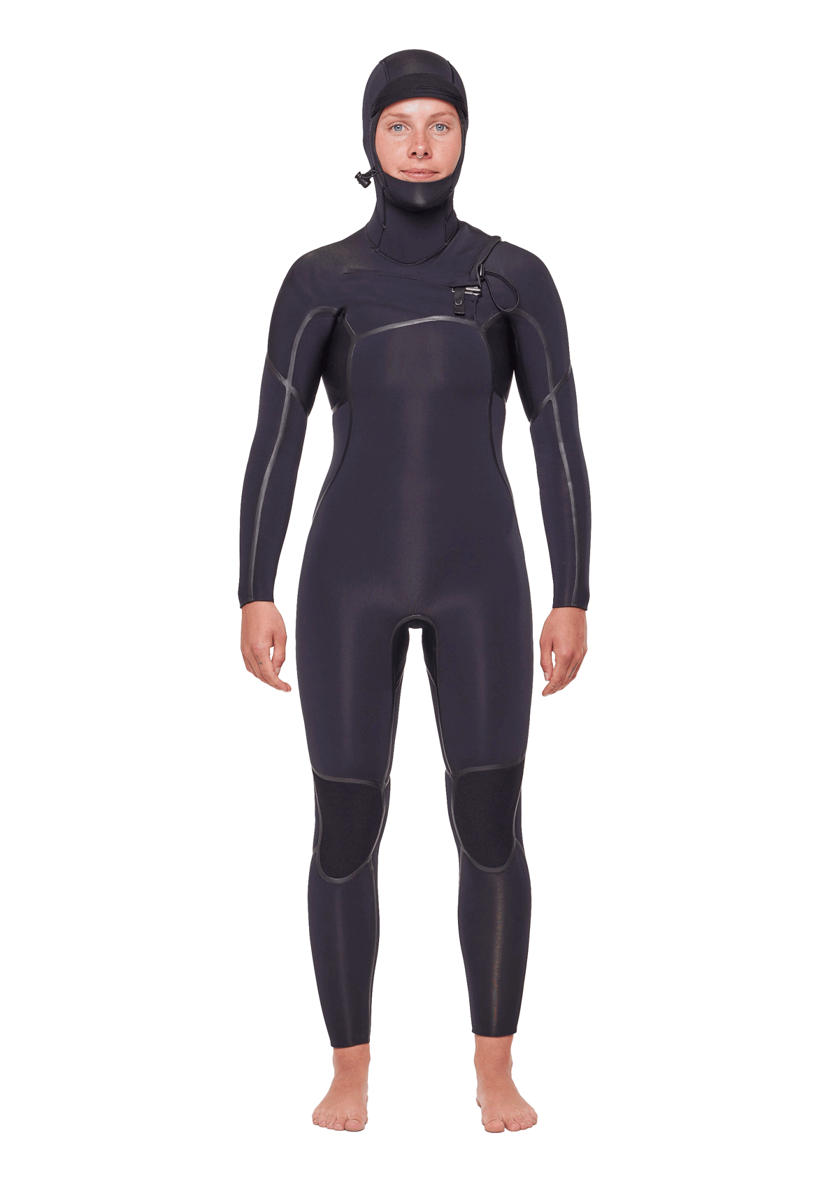 Womens 6/4/3 Hooded Liquid Sealed Thermal Chest Zip Wetsuit