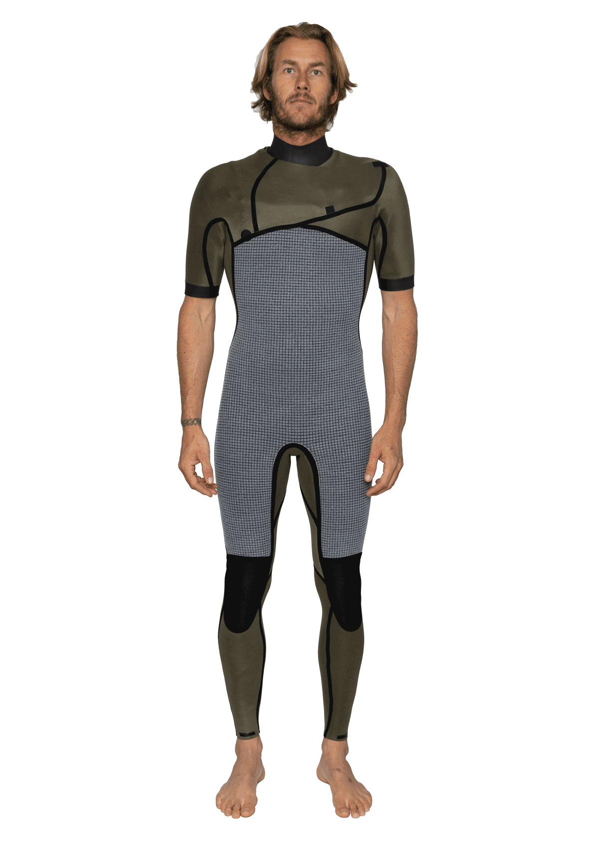 2mm Thermal Chest Zip Short Arm Wetsuit