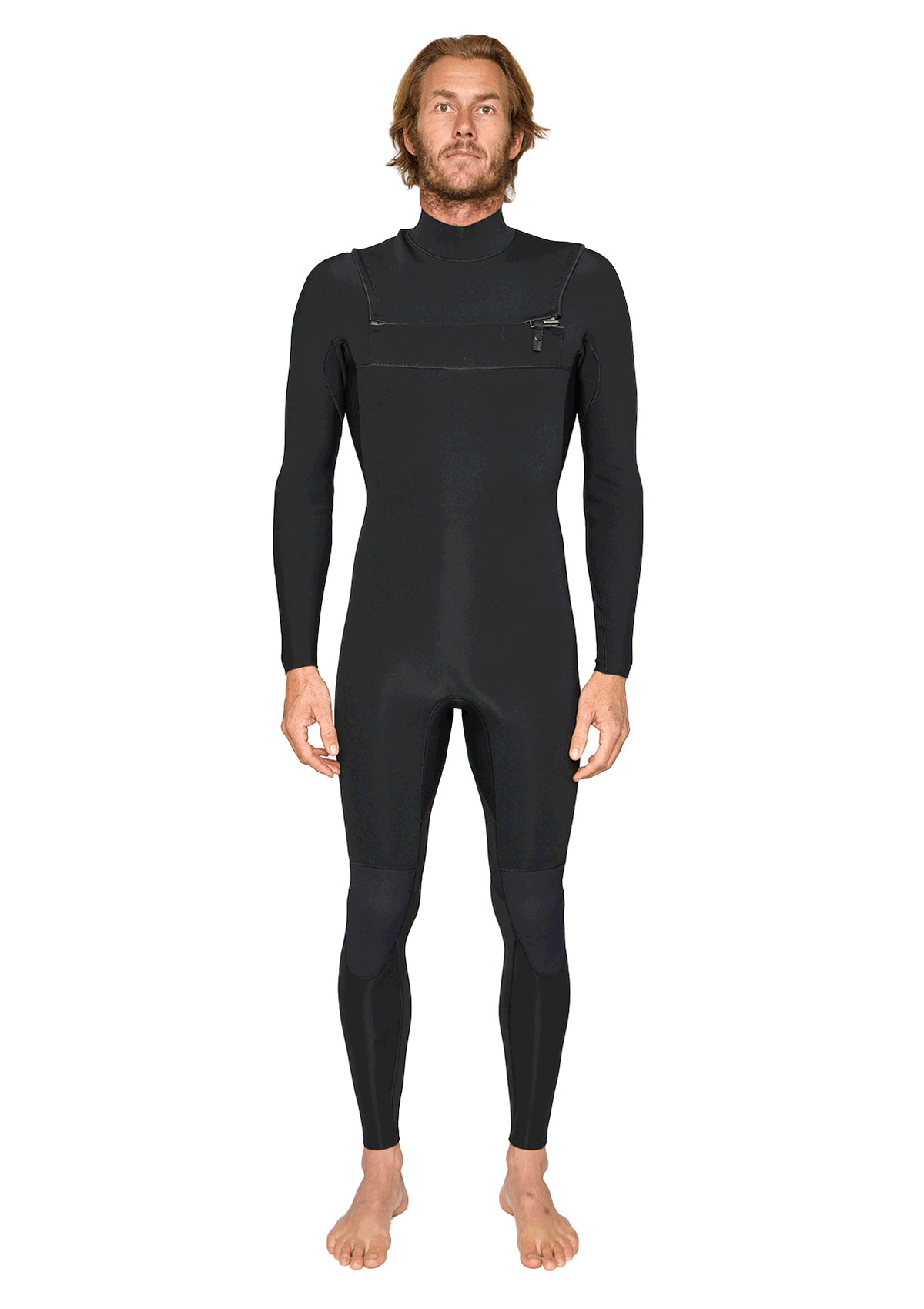 2/2 Natural Rubber Bib Zip Wetsuit