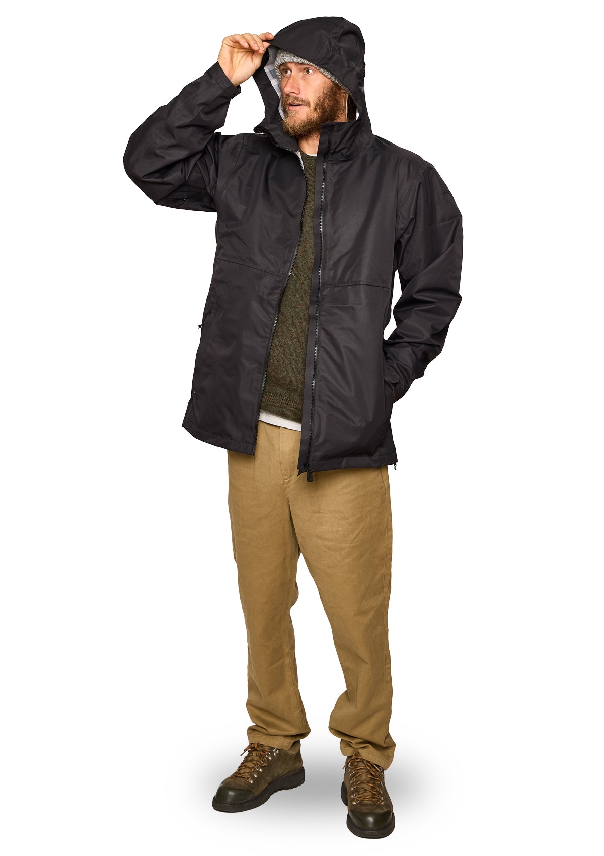 Hard Shell Jacket-Black