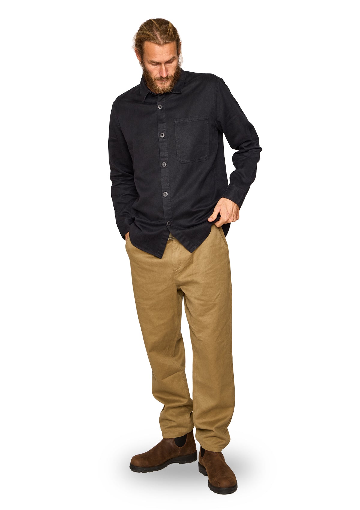 Hemp/ Organic Cotton Work Shirt - Twilight