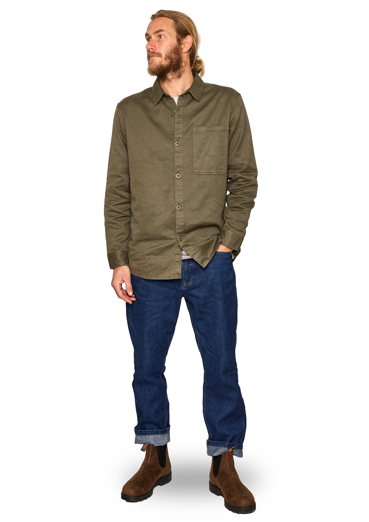Hemp/ Organic Cotton Work Shirt - Dunegrass