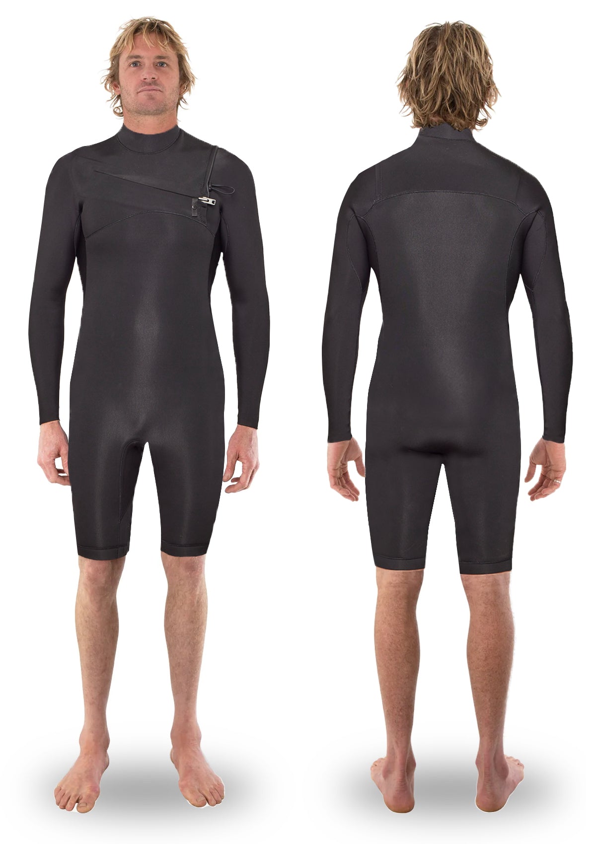 2mm Thermal Chest Zip Long Arm Spring Wetsuit