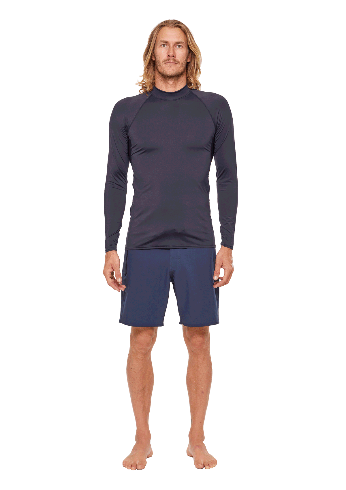 Long Sleeve Rash Vest - Black