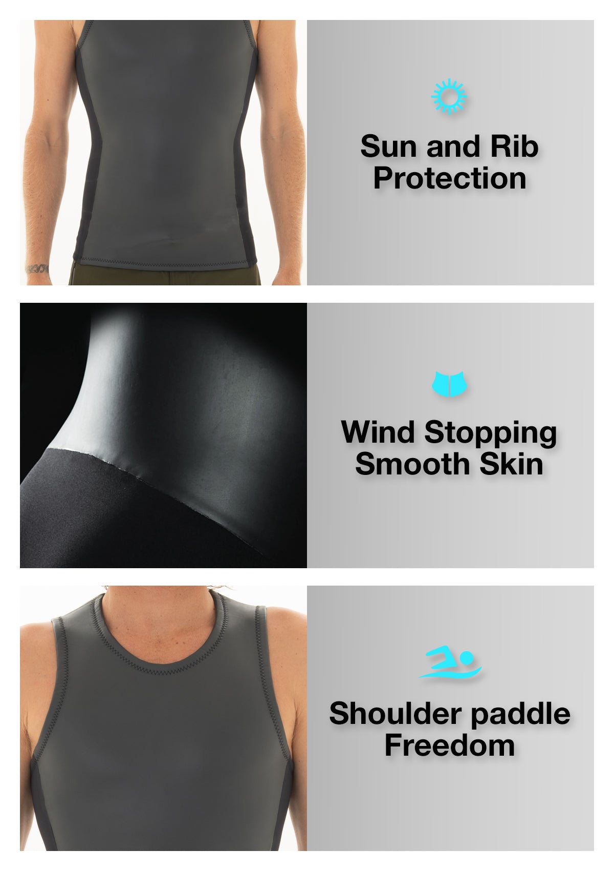 2mm Smooth Skin Wetsuit Vest