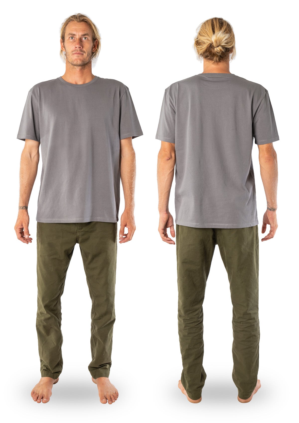 Organic Cotton T-shirt - Smoke