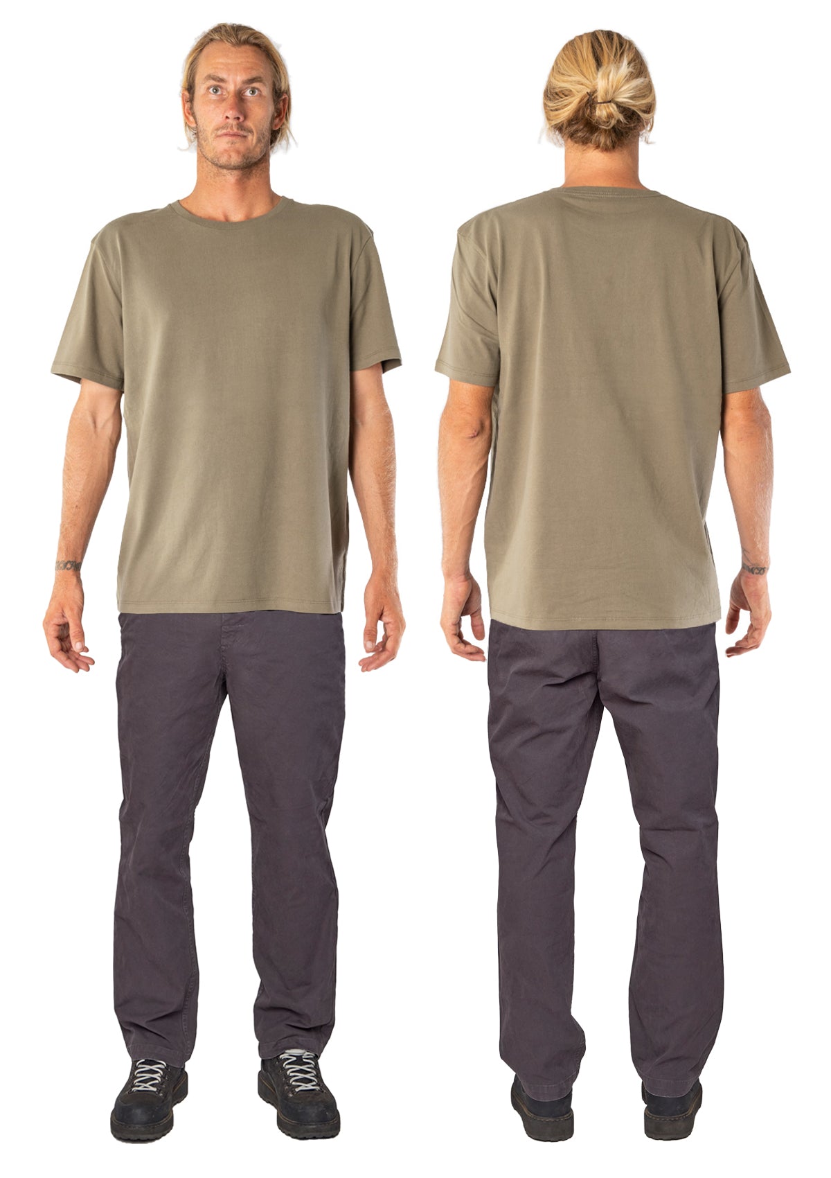 Organic Cotton Straight Leg Pant - Twilight Black