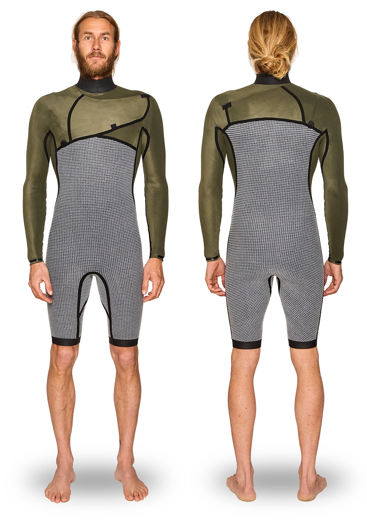 2mm Thermal Chest Zip Long Arm Spring Wetsuit