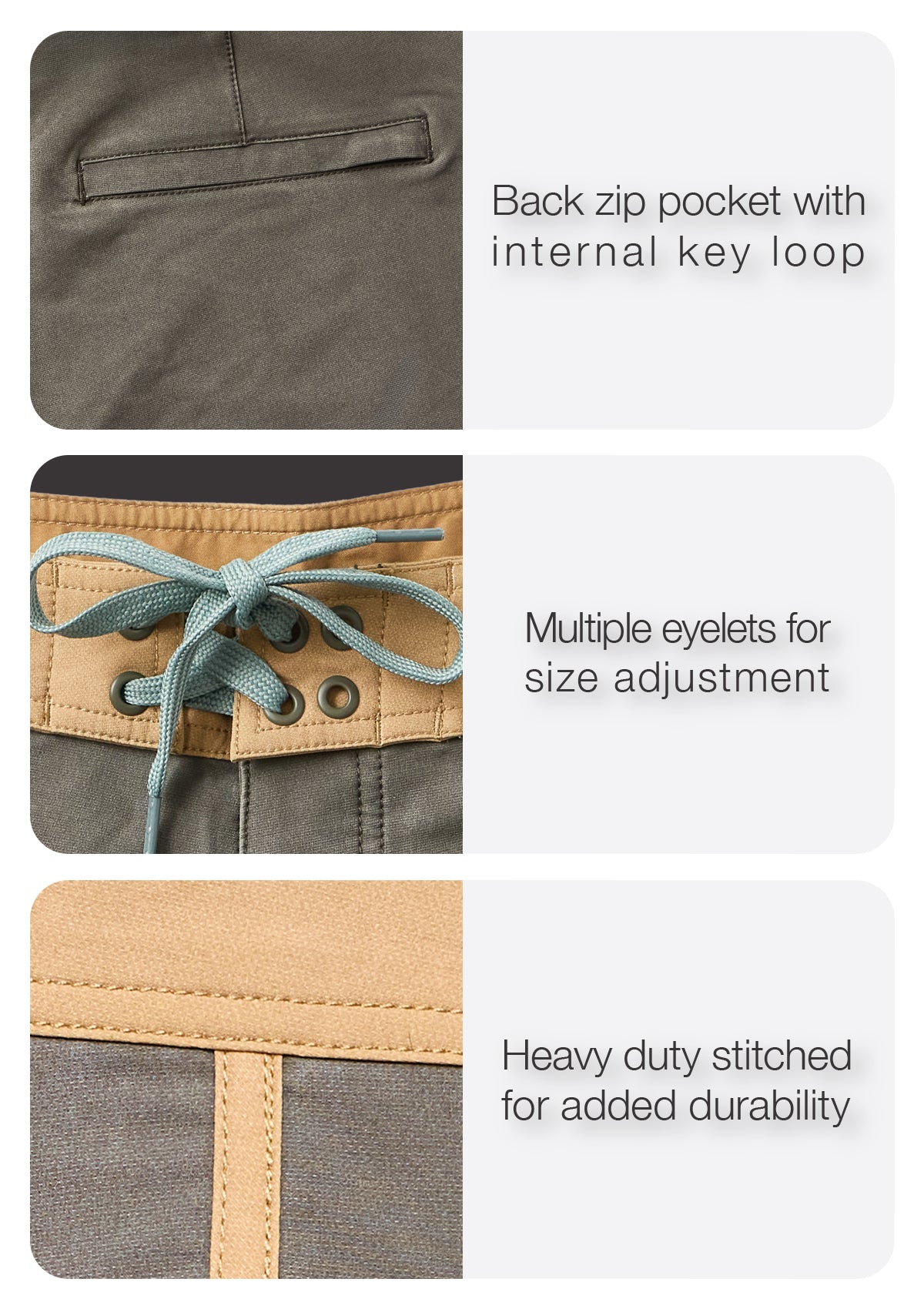 Dunegrass Washed Scallop Boardshort