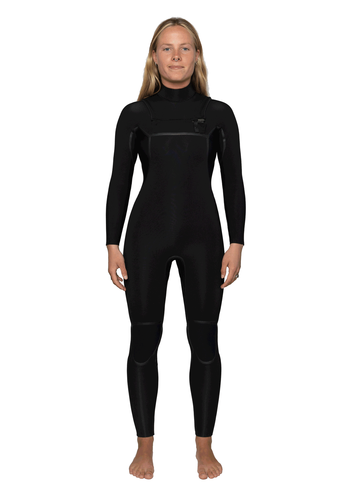 Womens 4/3 Liquid Sealed Thermal Bib Zip Wetsuit