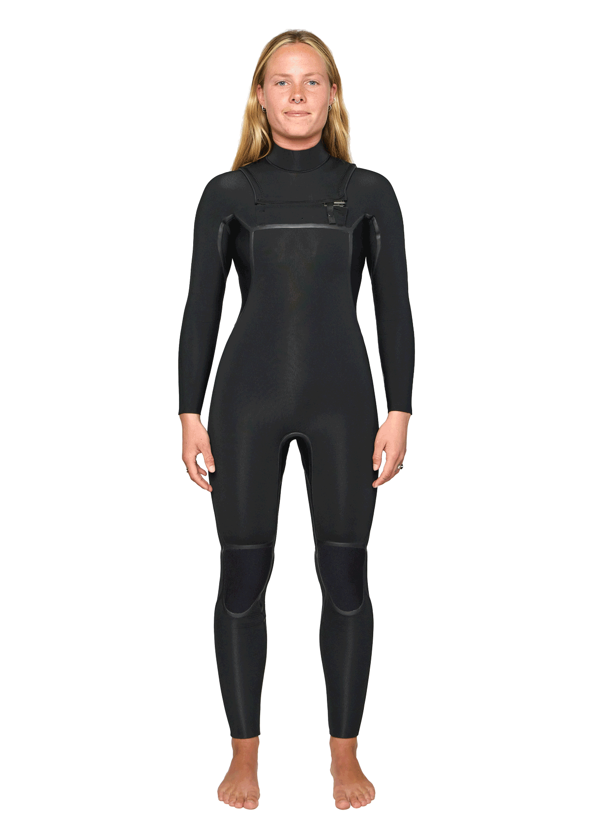 Womens 4/3 Liquid Sealed Thermal Bib Zip Wetsuit