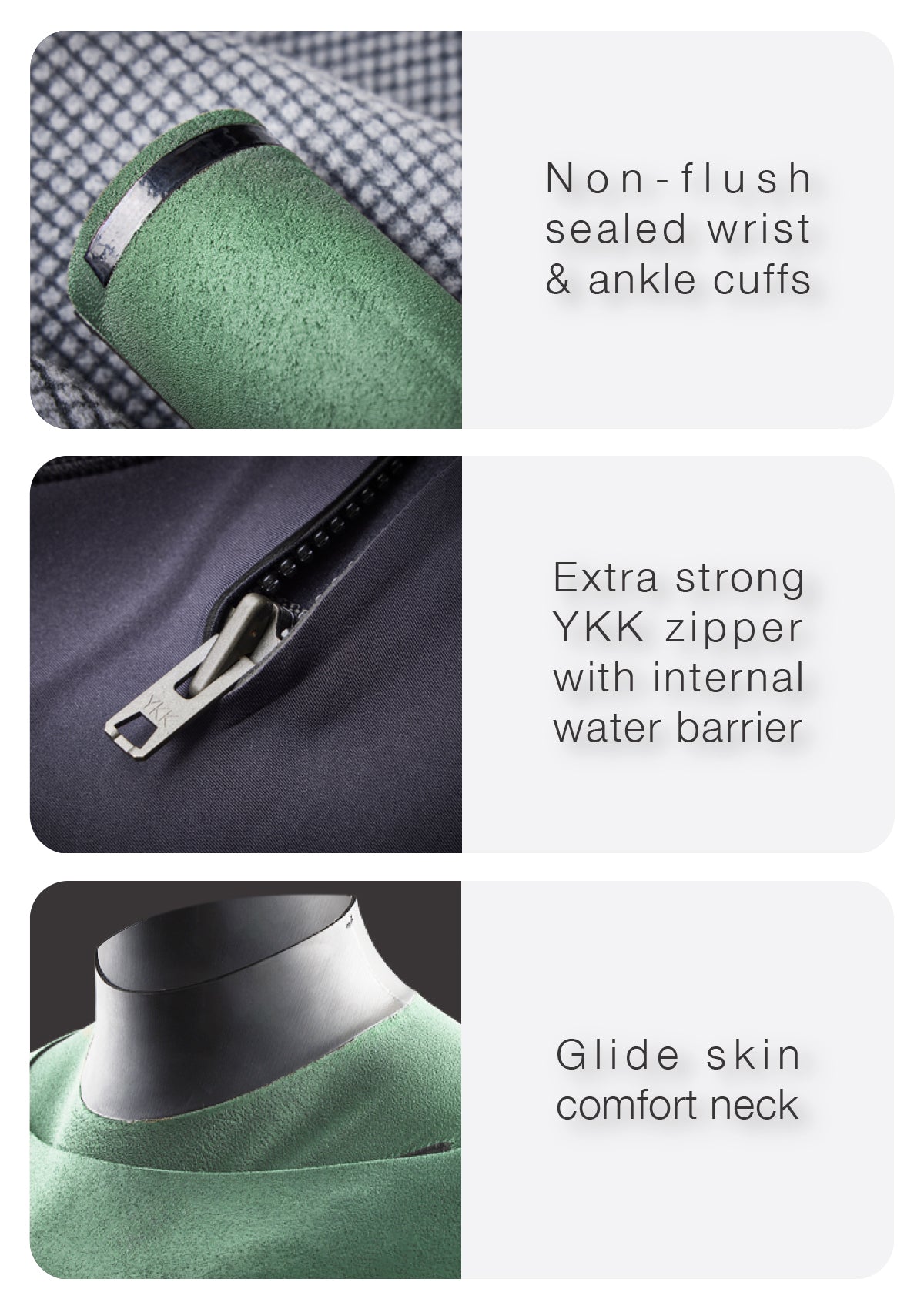 2/2 Natural Rubber Bib Zip Wetsuit