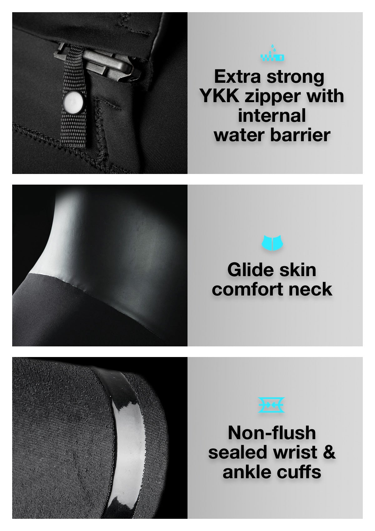 Womens 4/3 Liquid Sealed Thermal Bib Zip Wetsuit
