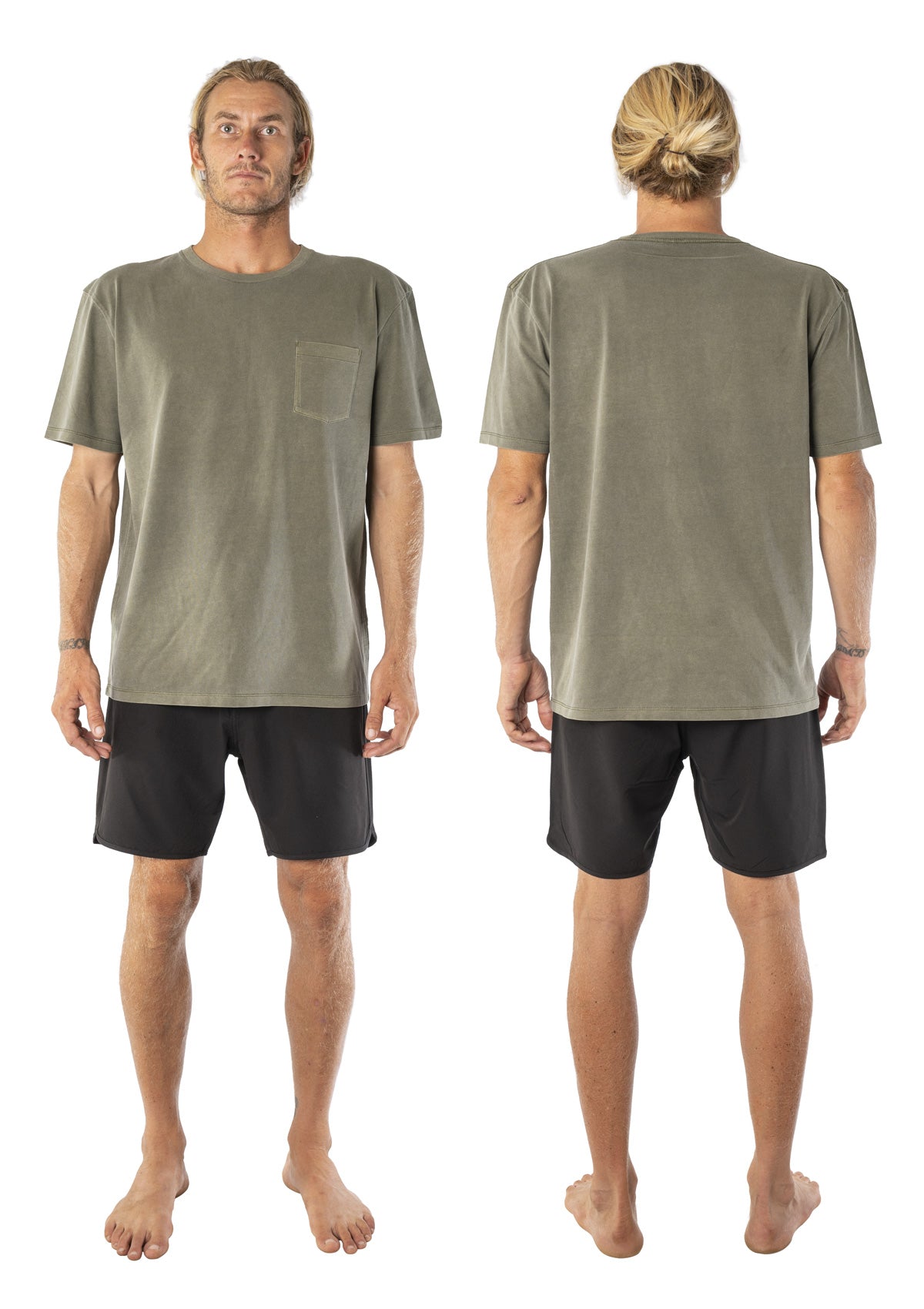 Organic Cotton Pocket T-shirt - Dunegrass