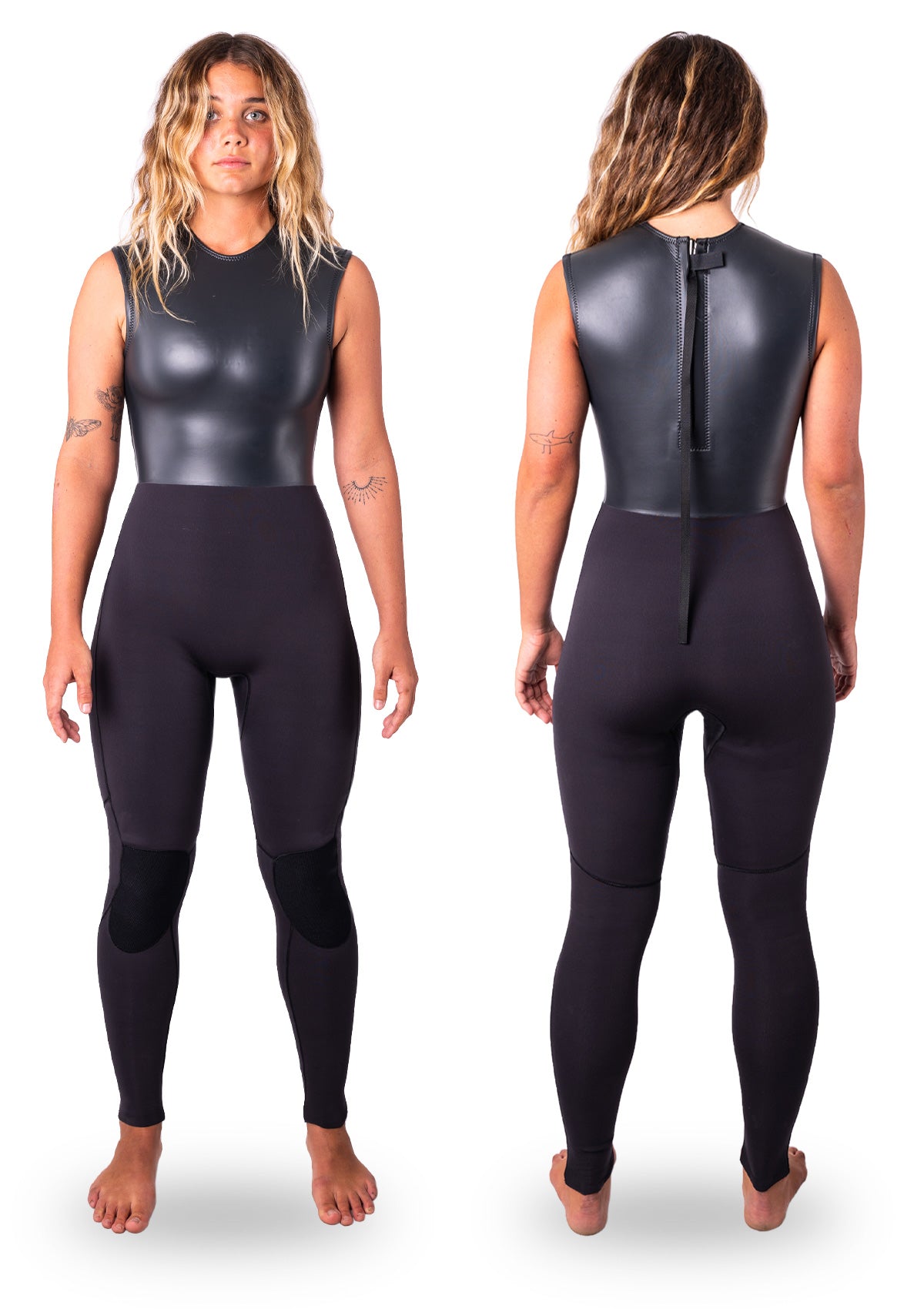 Womens 2mm Smoothskin Back Zip Long Jane Wetsuit