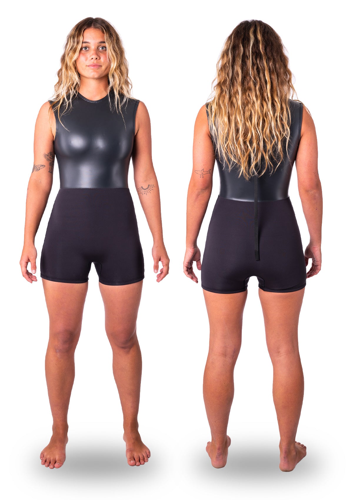 Womens 2mm Smoothskin Back Zip Short Jane Wetsuit