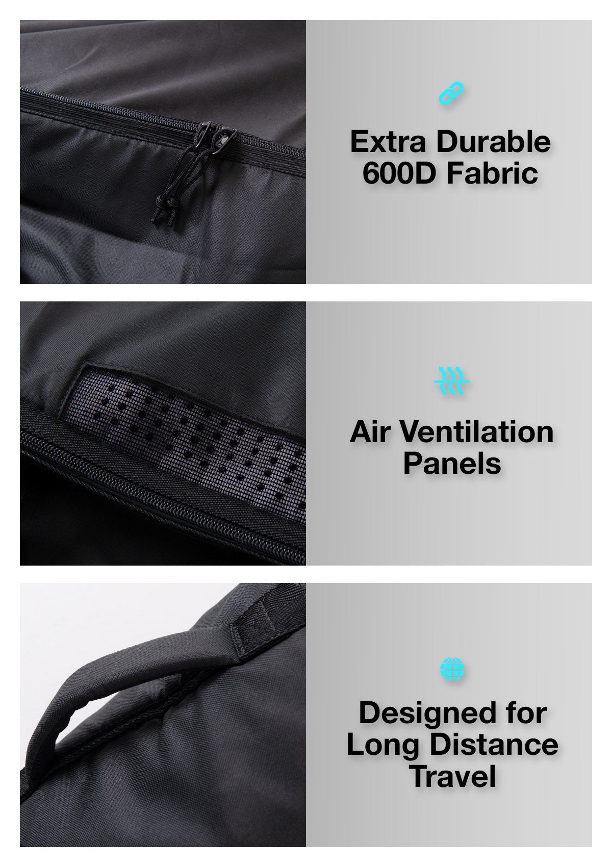 Double Travel Board Bag 6'4" | 7'0 | 8'0 | 9'4"