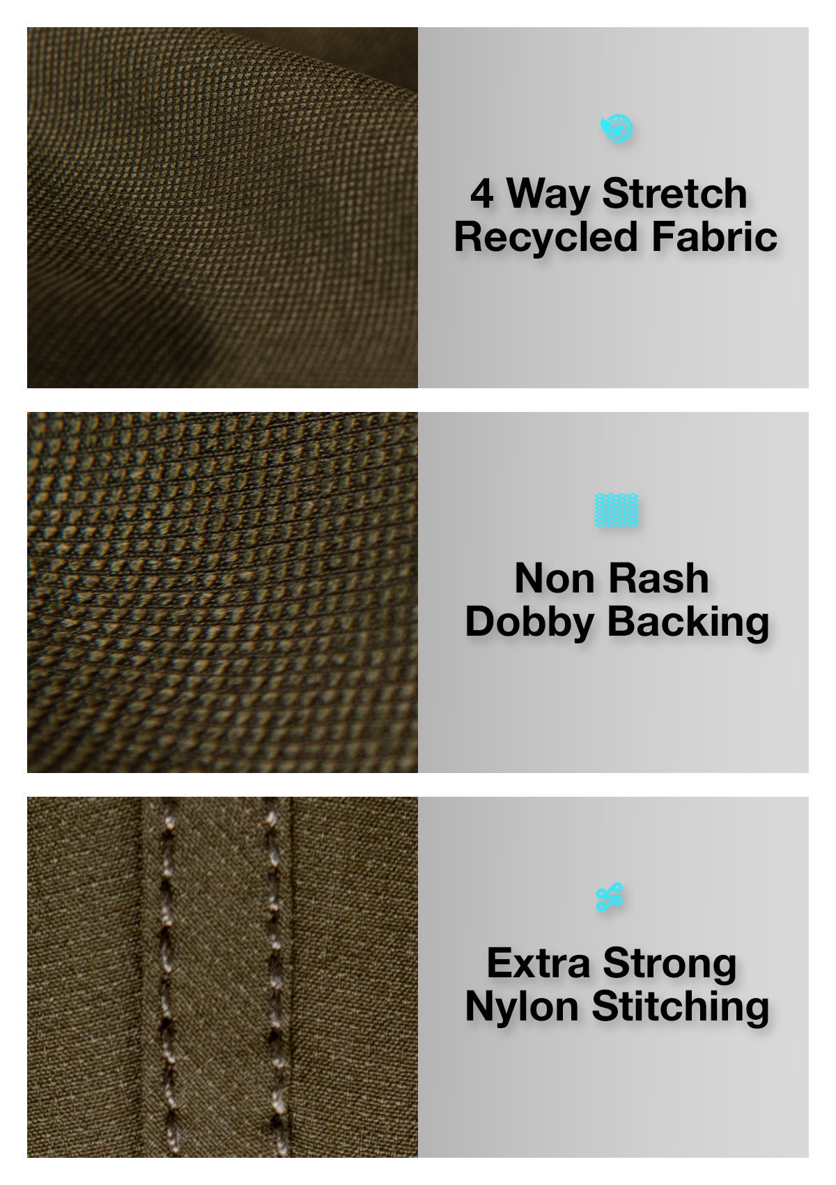 Olive-Side Pocket Boardshort