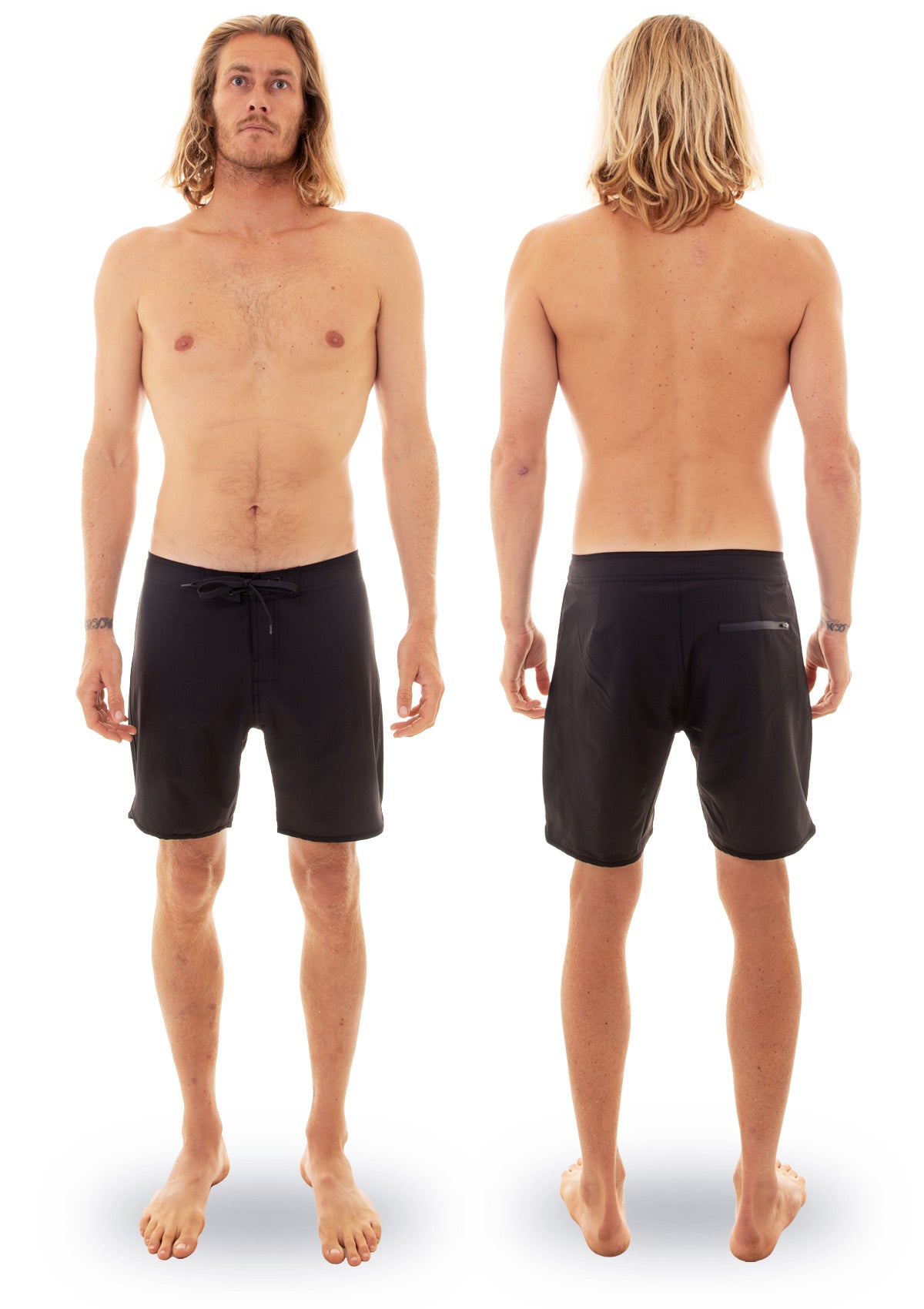 needessentials scallop mens surfing boardshorts non branded black torren martyn