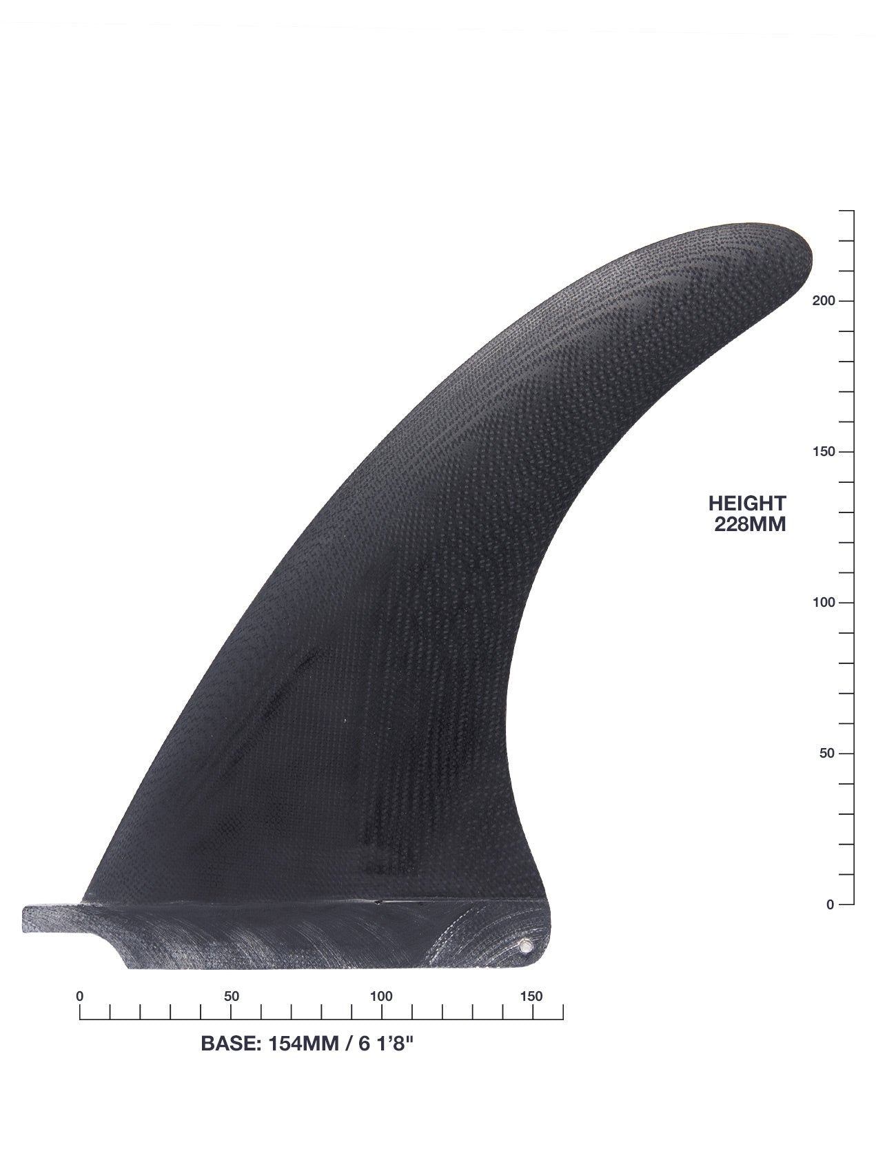 Hand Foiled 9” Raked Single Fin