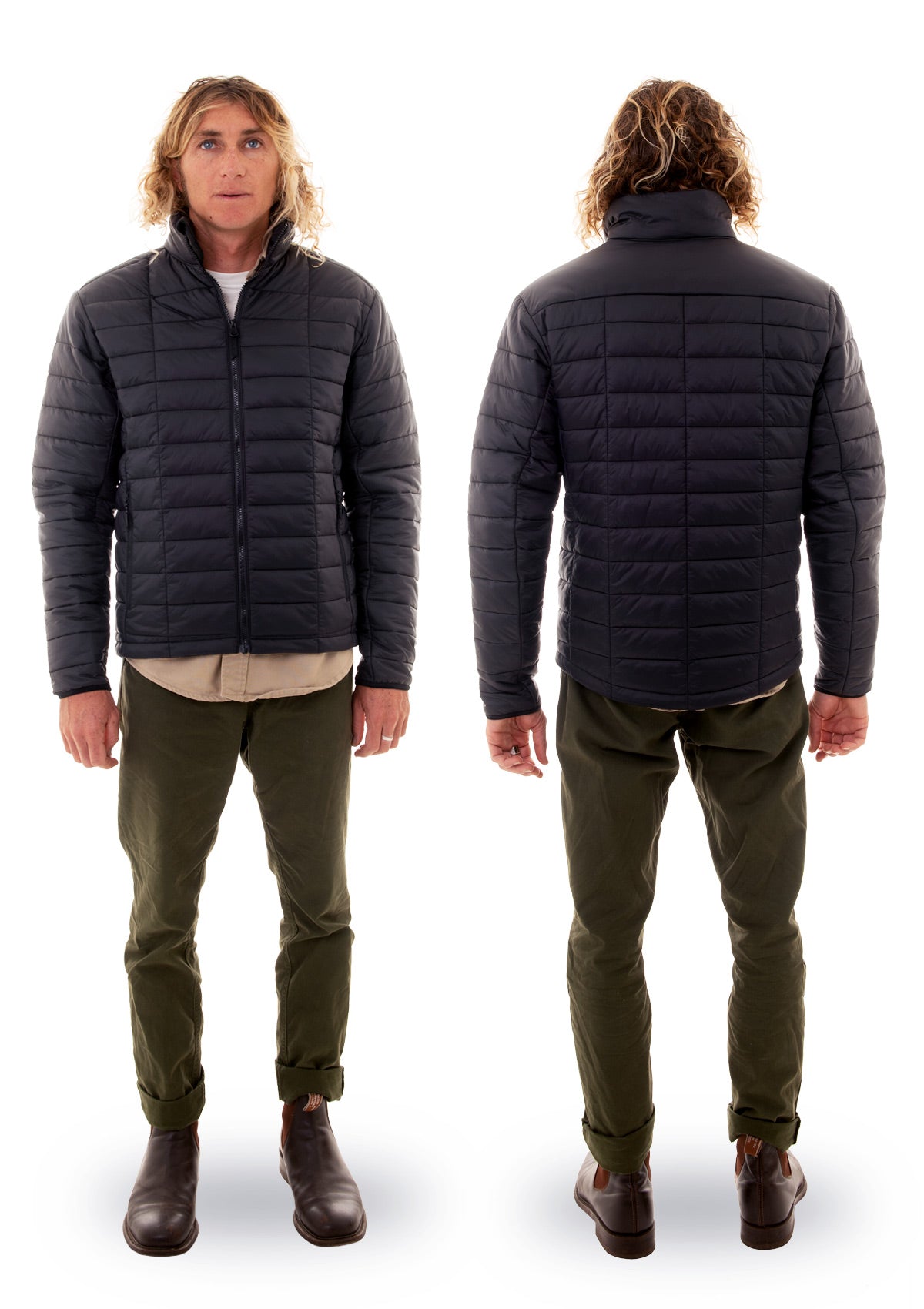 needessentials insulator jacket black layer jacket non branded