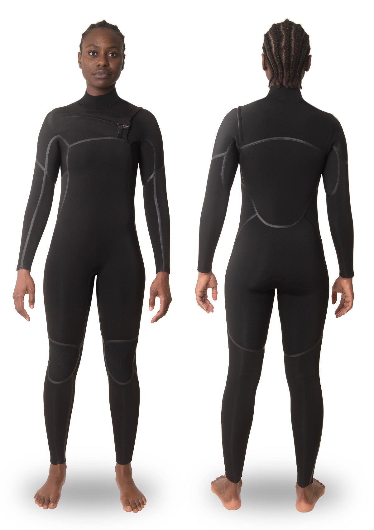 Womens 3/2 Liquid Taped Thermal Chest Zip Wetsuit