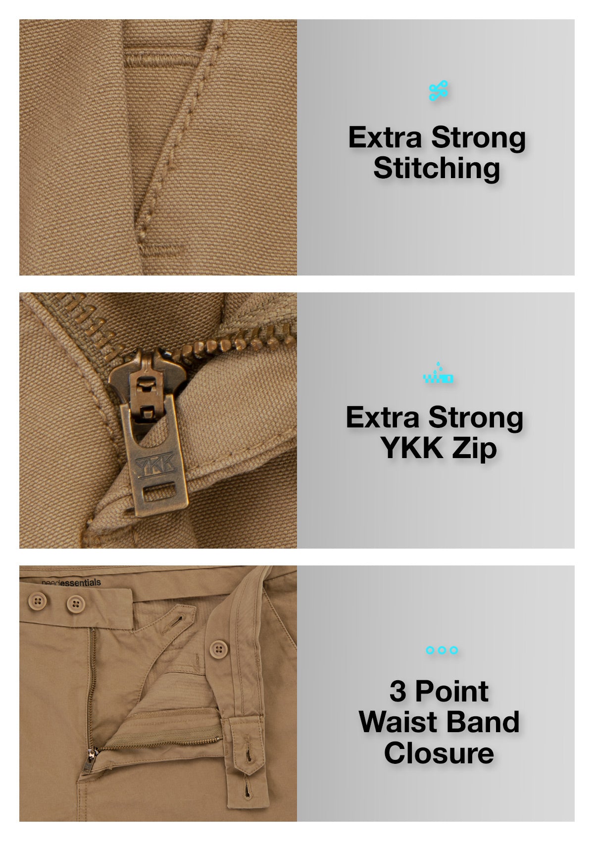 (LAST CHANCE) Organic Cotton Straight Leg Pant - Tan