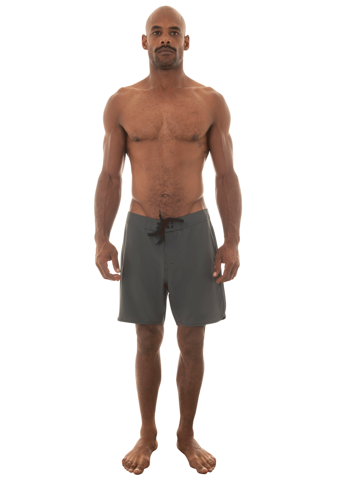 Dark Grey - Scallop Boardshort