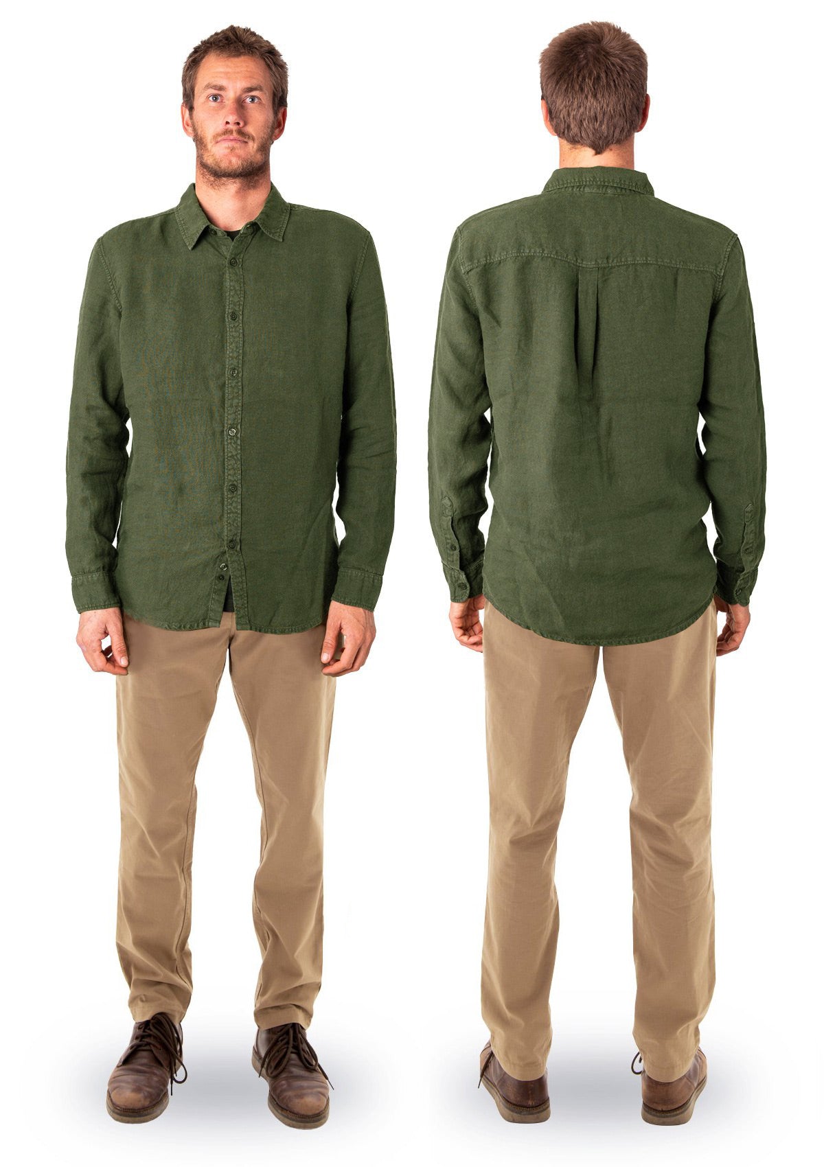 (Last Chance) Hemp Lightweight Shirt - Dune Grass