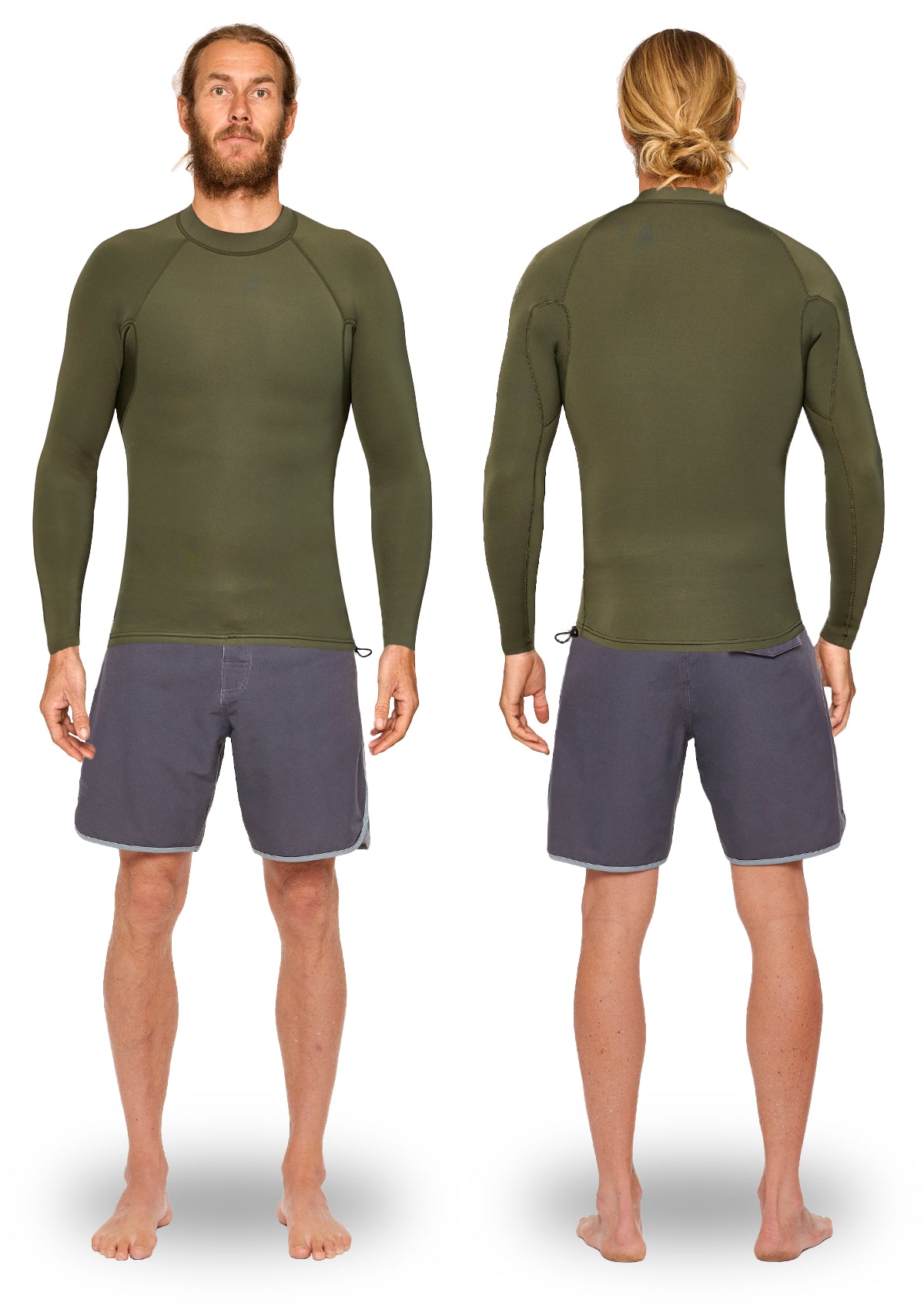 1.5mm Natural Rubber Pullover Wetsuit Jacket Dunegrass