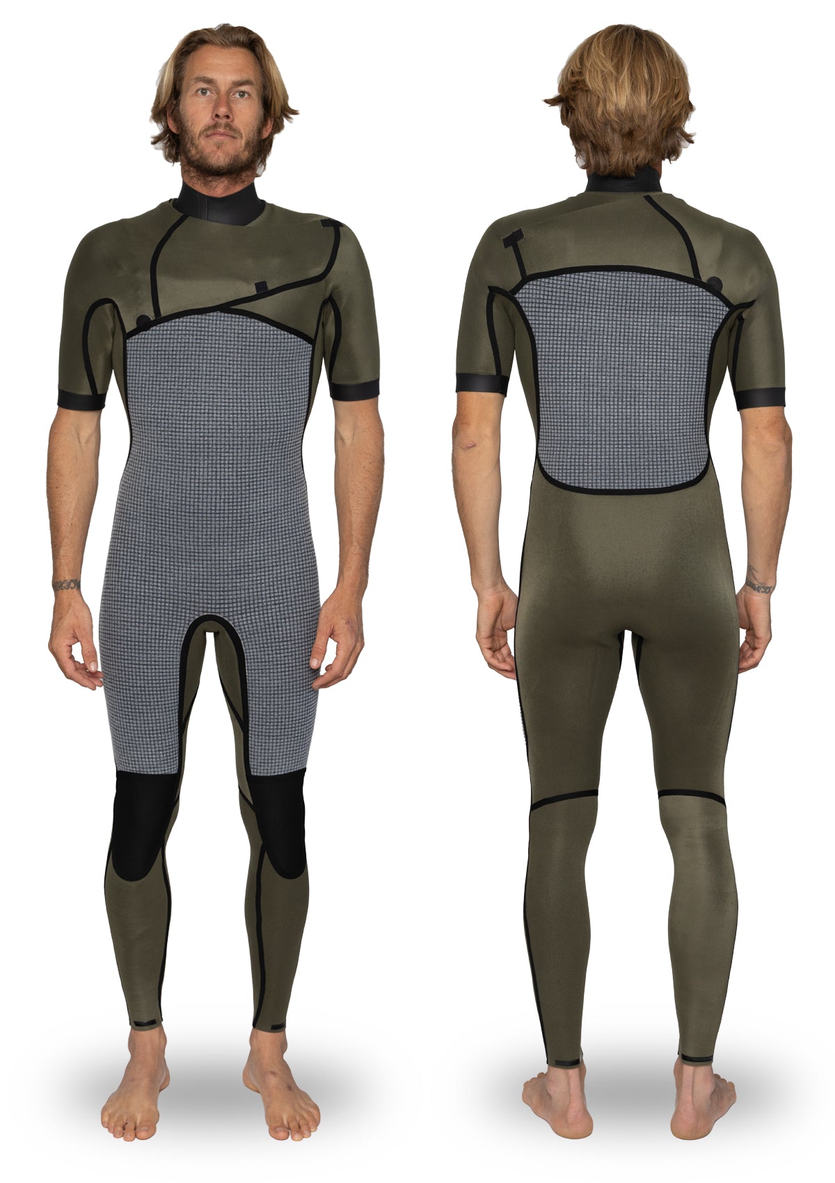 2mm Thermal Chest Zip Short Arm Wetsuit