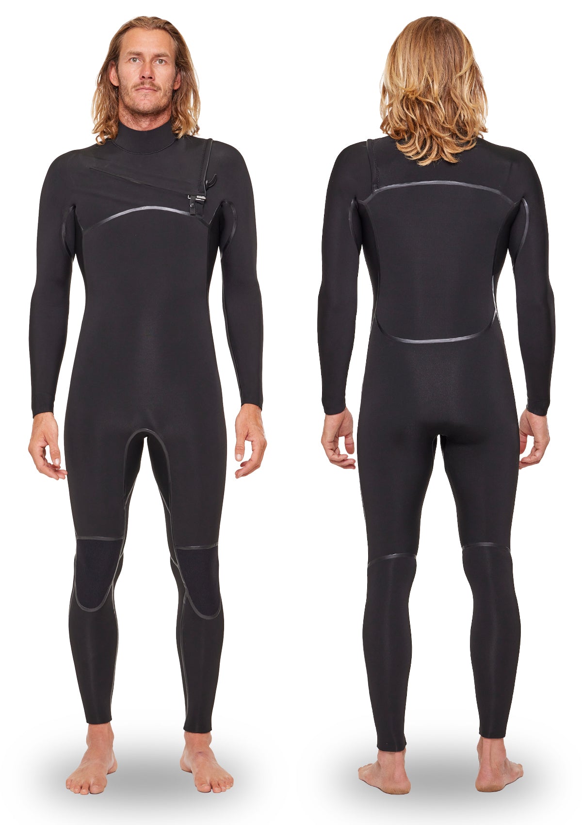 Mens 4/3mm Liquid Sealed Thermal Chest Zip Wetsuit | needessentials