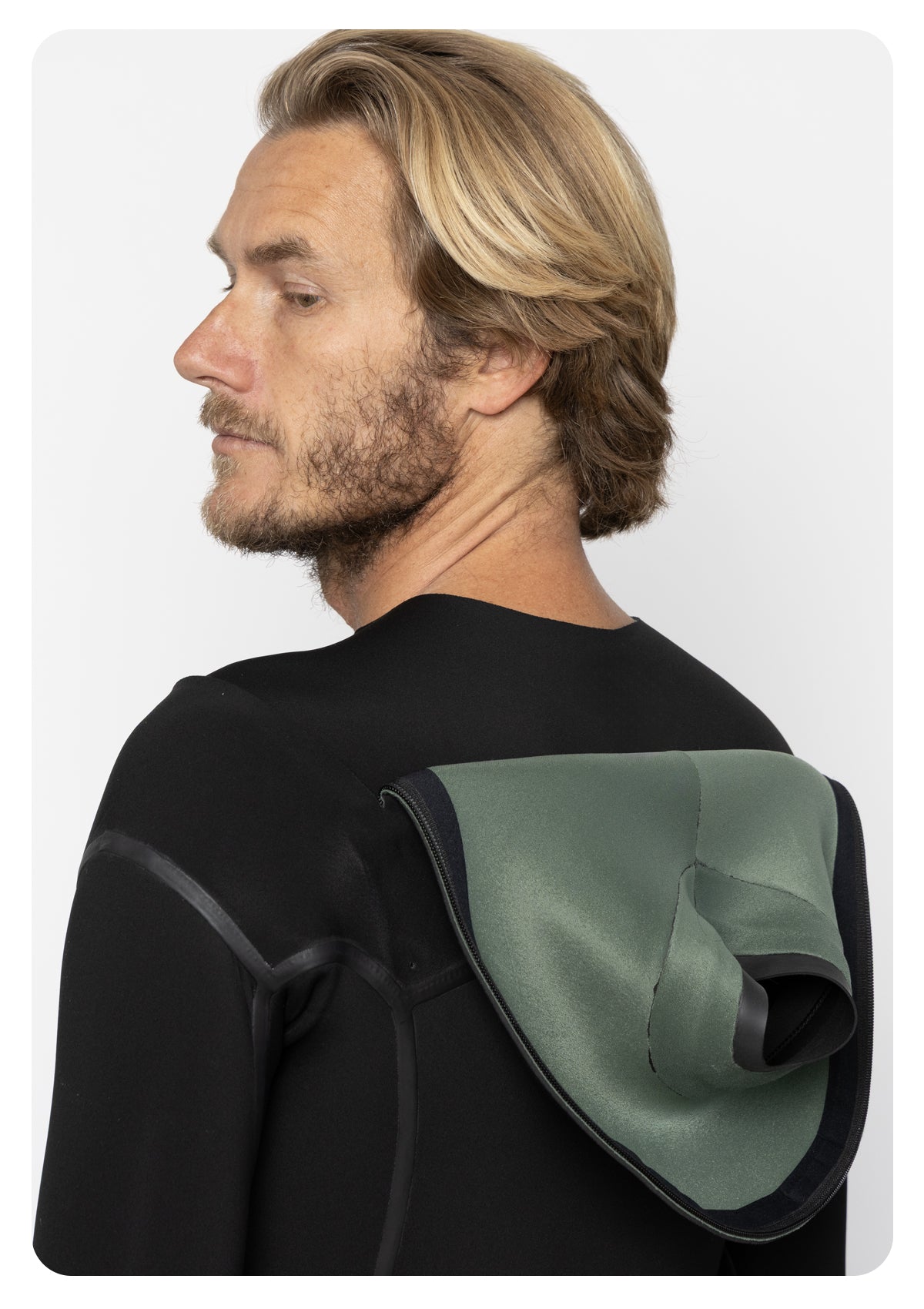 3/2 Enclosed Zip Liquid Sealed Natural Rubber Wetsuit