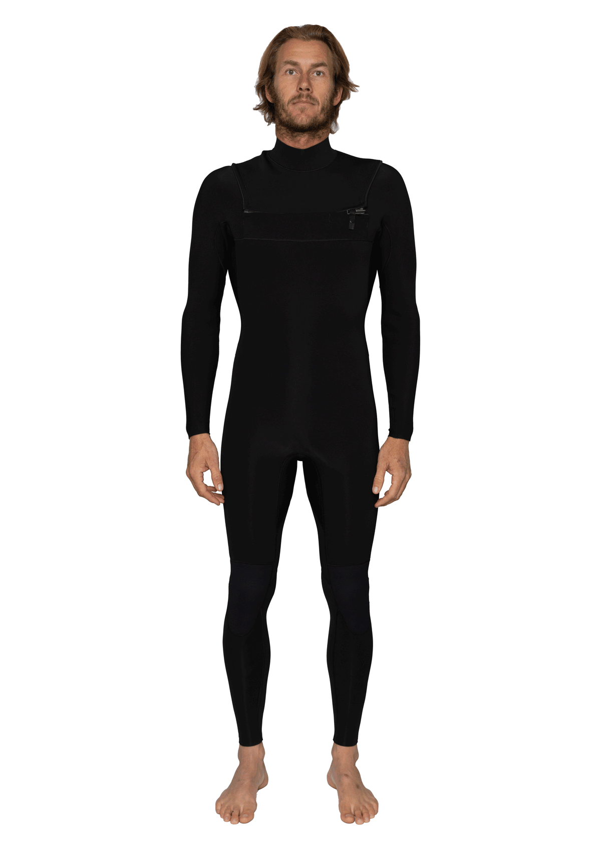 2/2 Natural Rubber Bib Zip Wetsuit