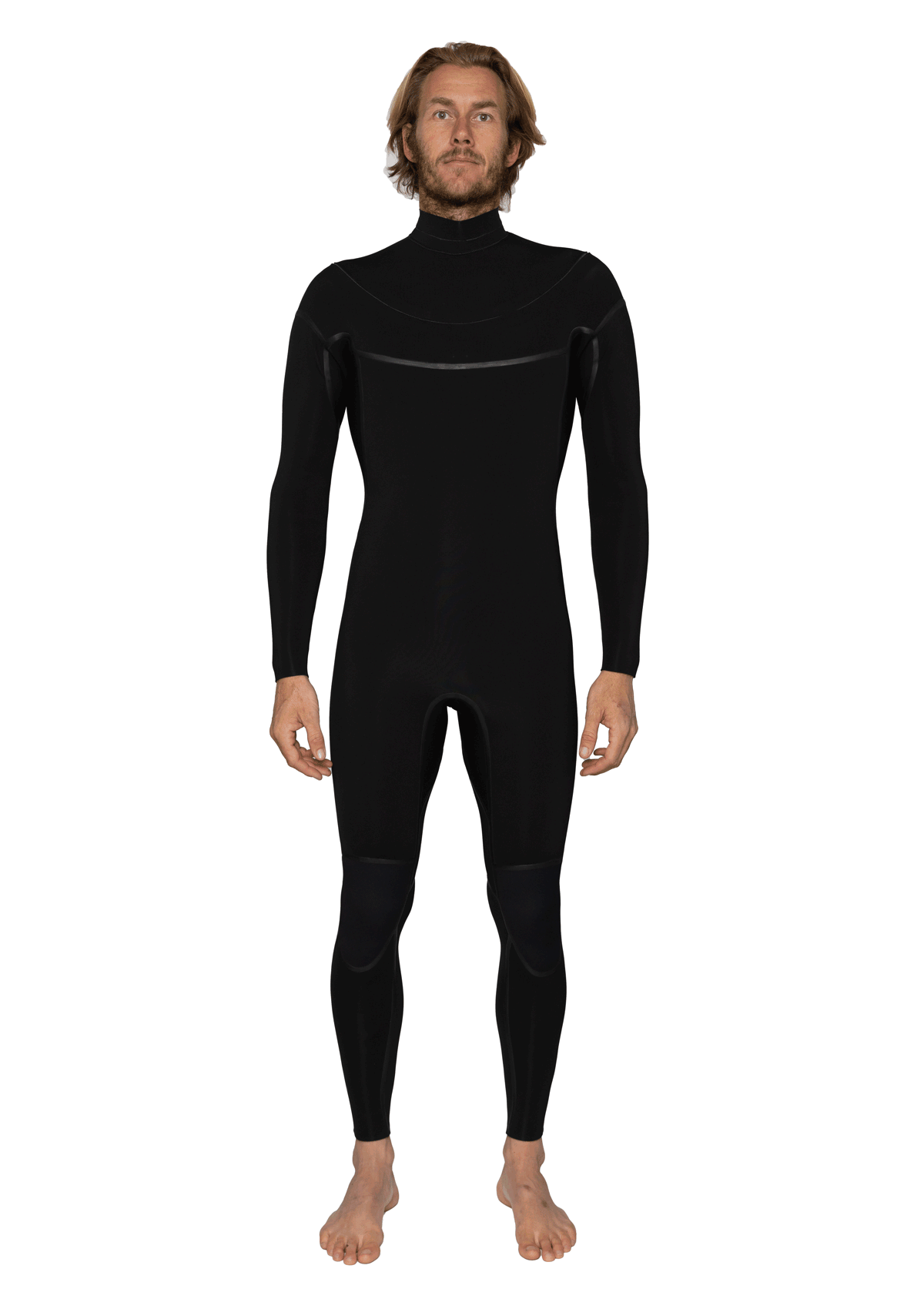 3/2 Enclosed Zip Liquid Sealed Natural Rubber Wetsuit