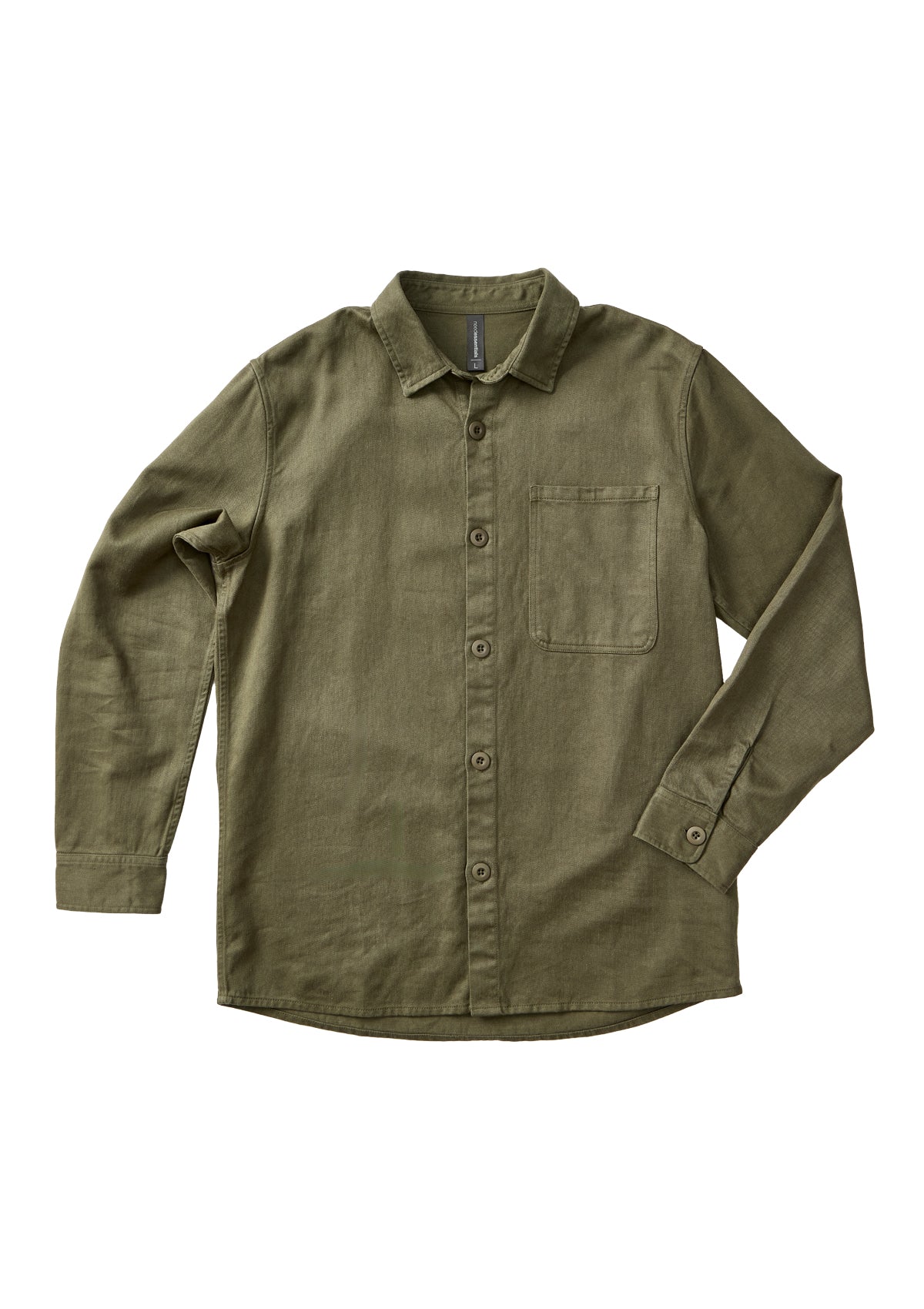 Hemp/ Organic Cotton Work Shirt - Dunegrass, L
