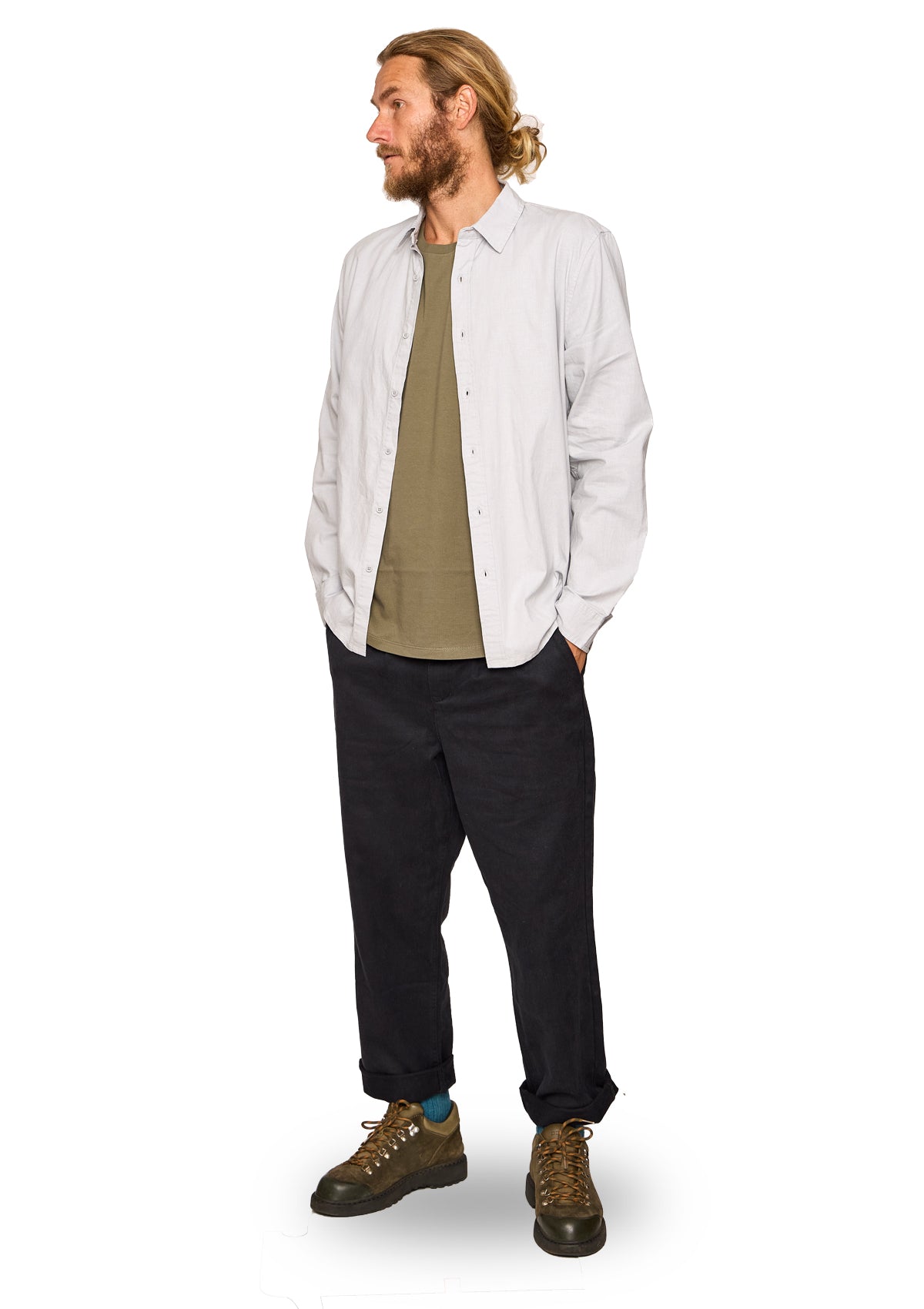 Hemp/ Organic Cotton Lightweight Shirt - Cloud