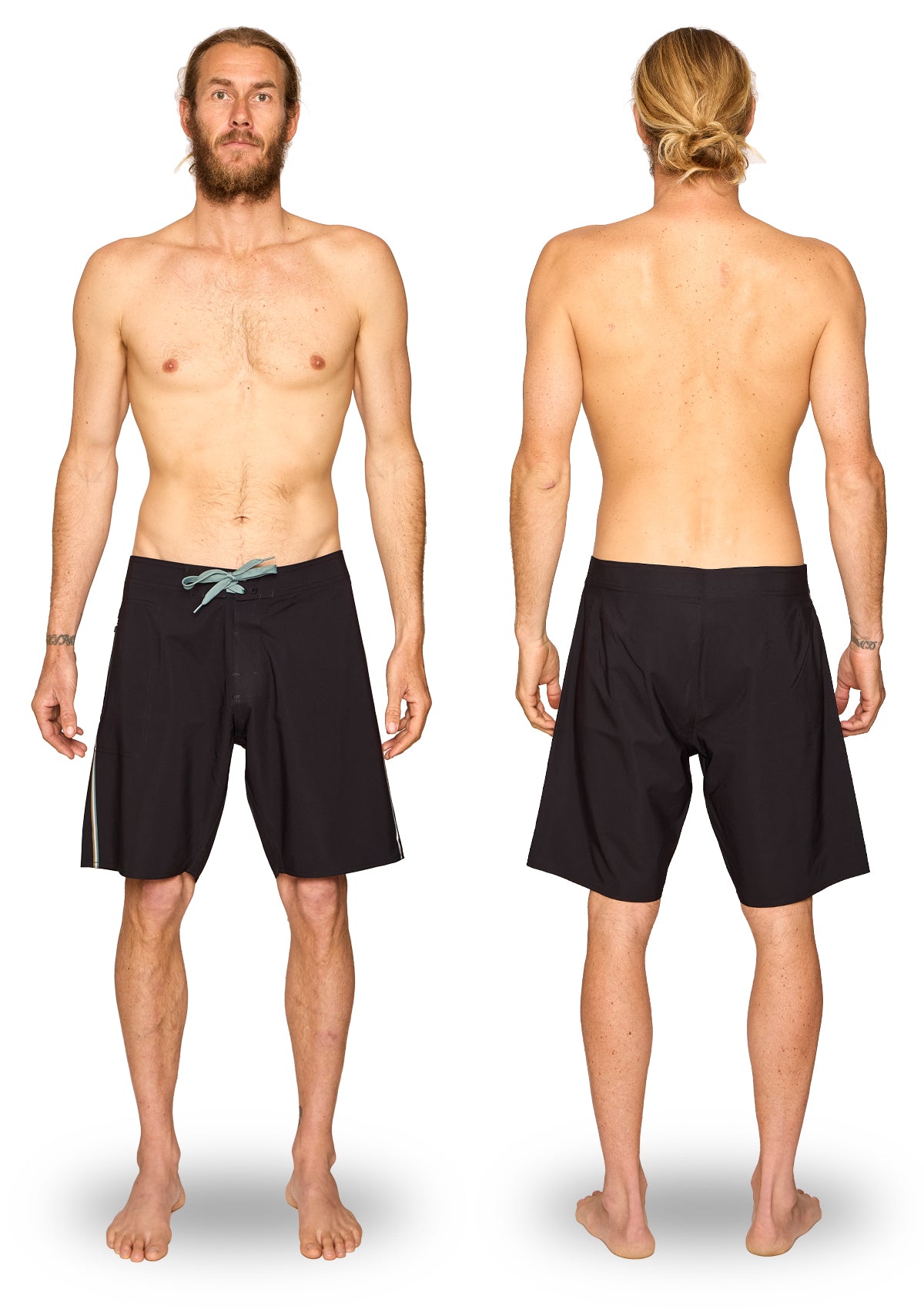 Black Ultralight Travel Boardshort