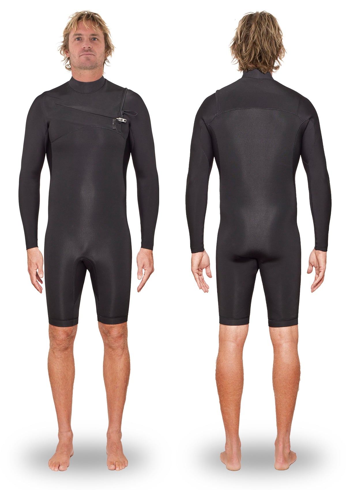 2mm Thermal Chest Zip Long Arm Spring Wetsuit
