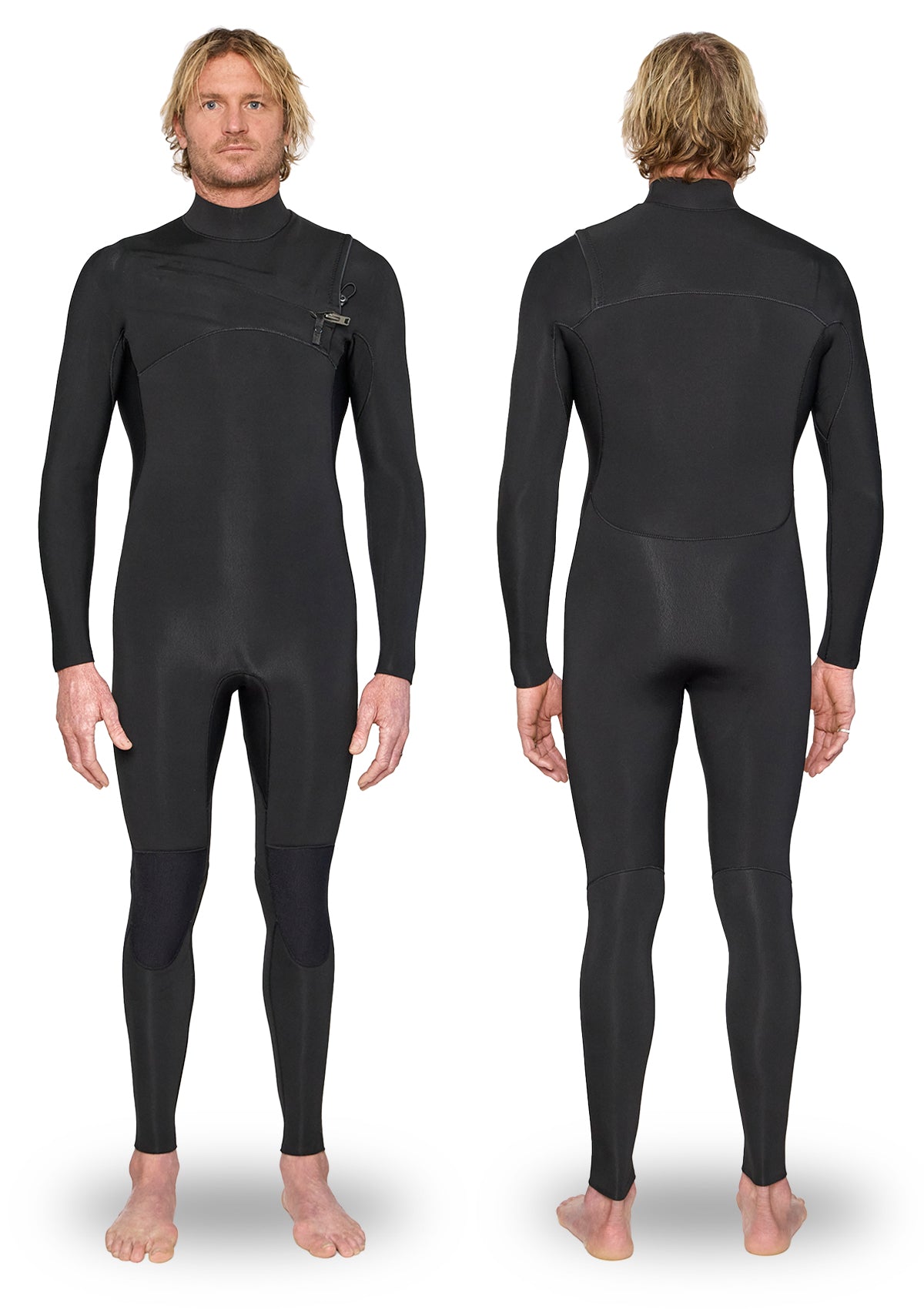 Mens 3/2mm Premium Thermal Chest Zip Wetsuit | needessentials