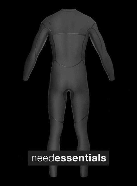 4/3 Enclosed Zip Liquid Sealed Natural Rubber Wetsuit