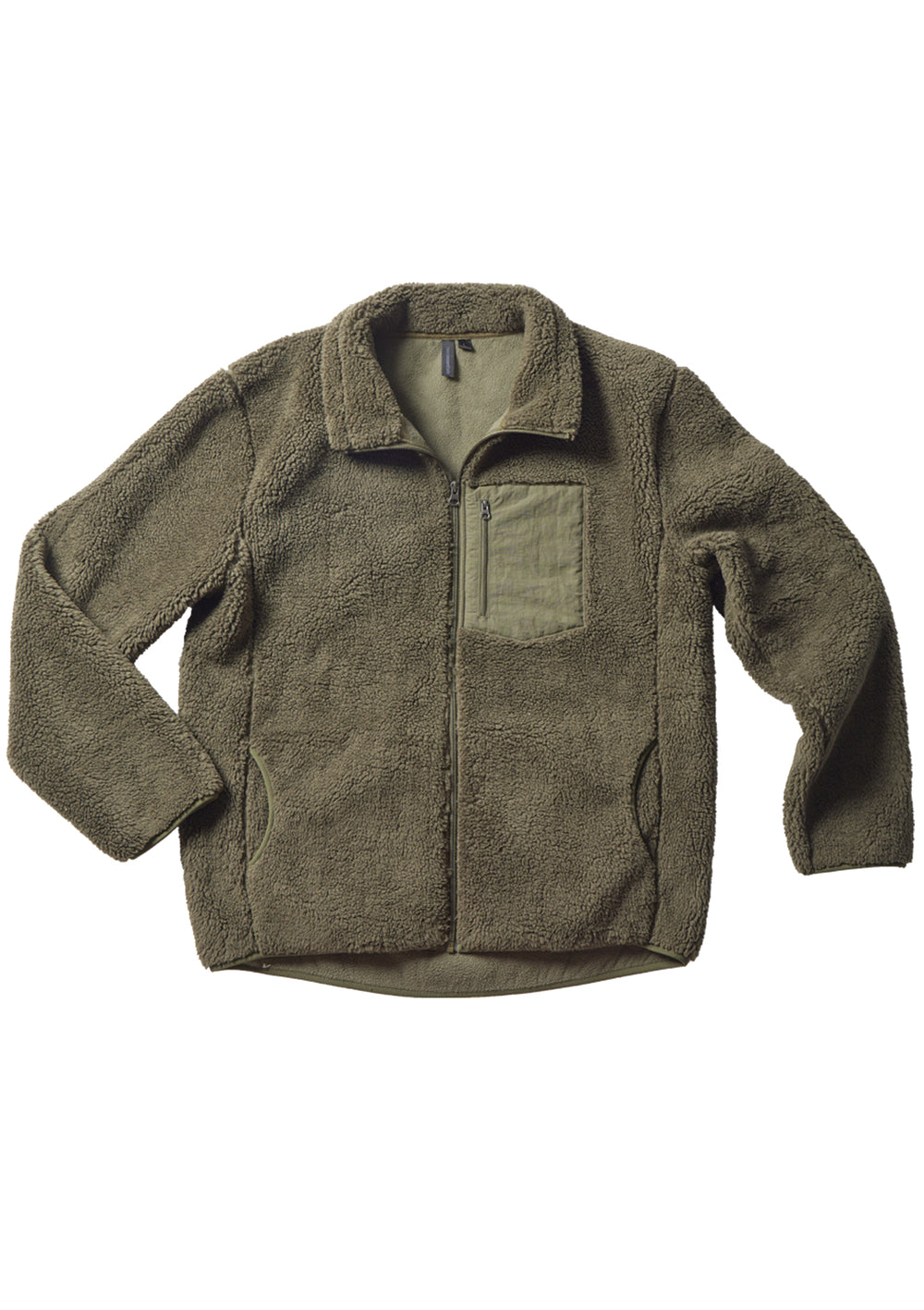 Zip Up Hooded Sherpa Jacket