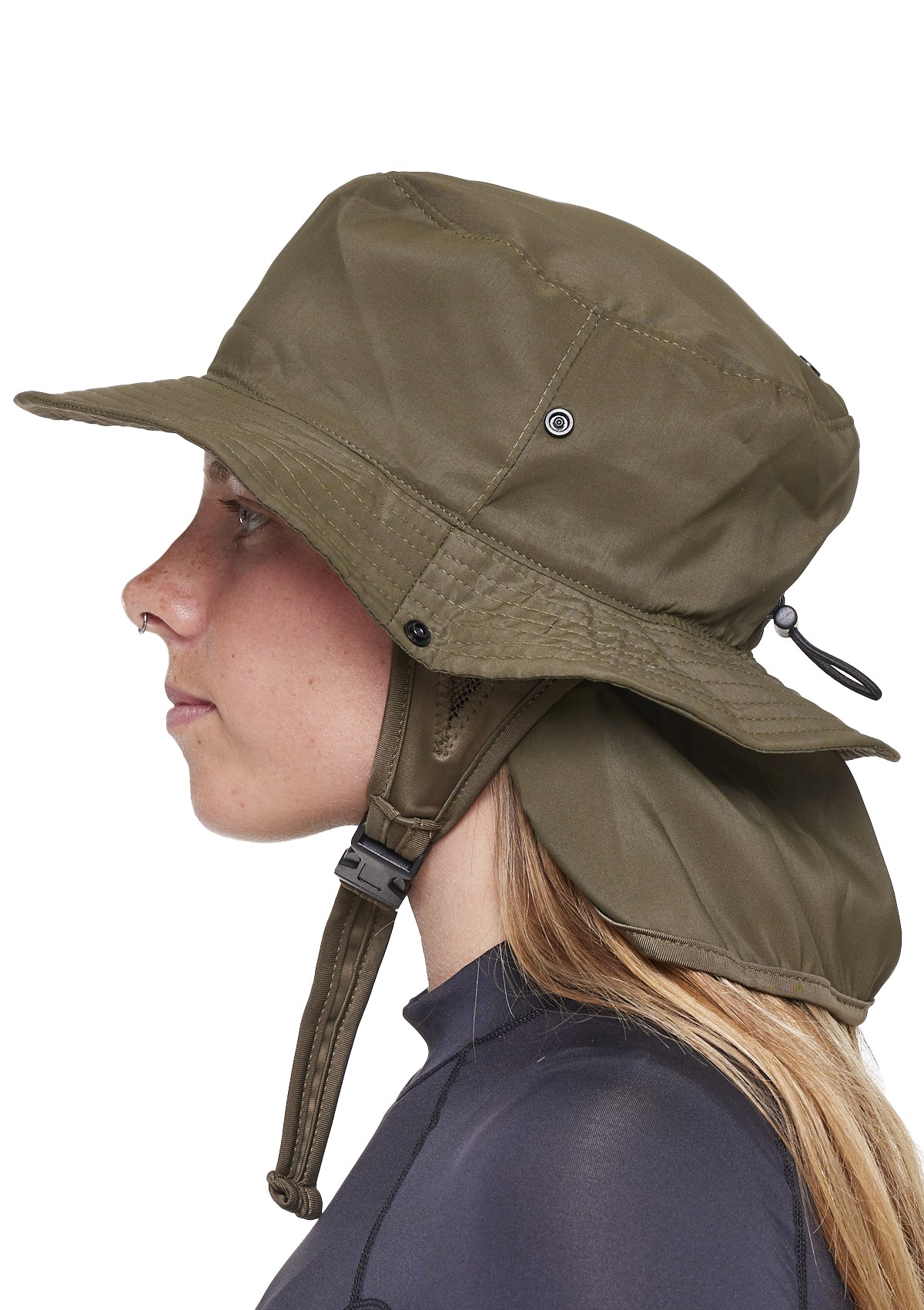 Womens Surfrider Foundation Not-For-Profit Surf Hat - Olive